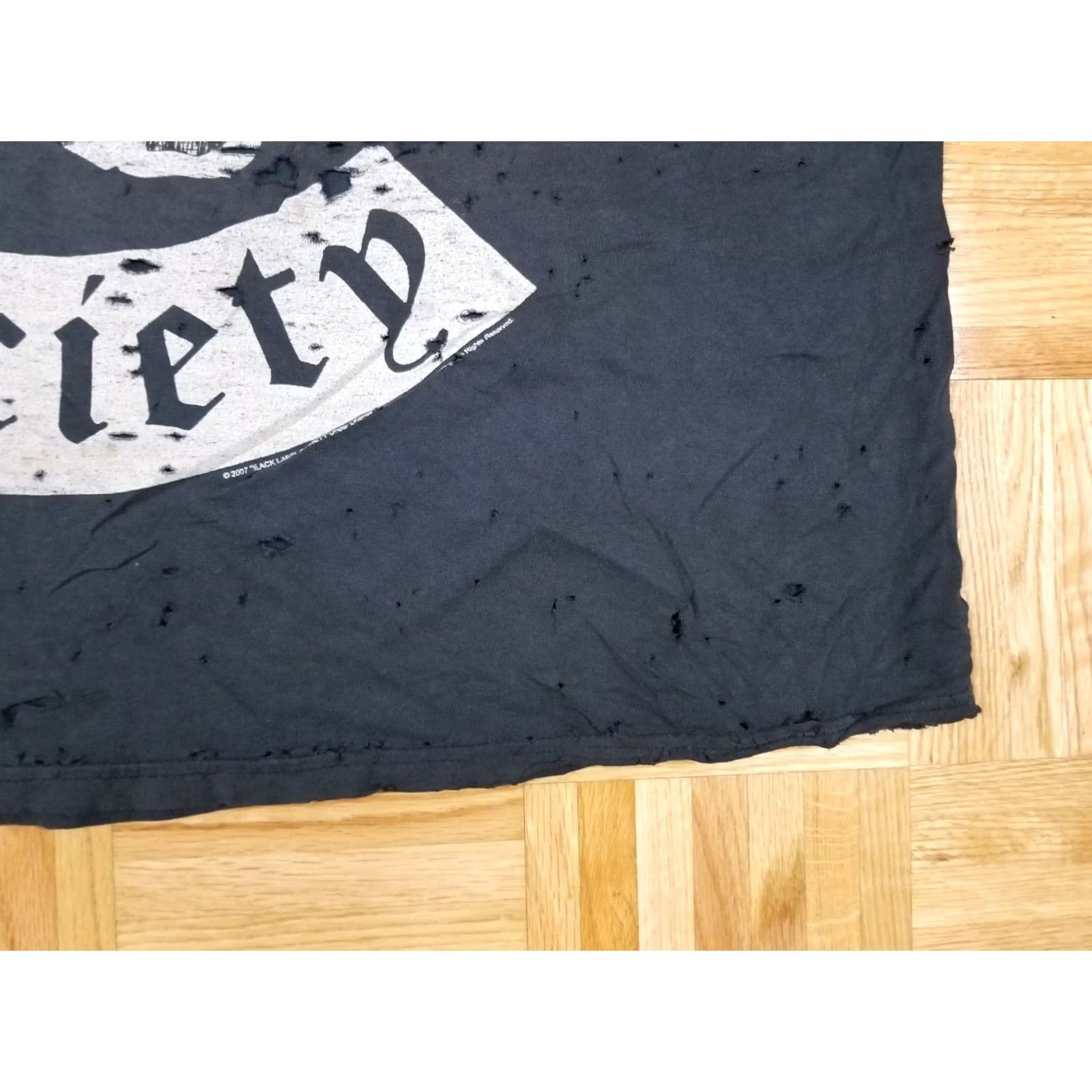 Vintage VINTAGE BLACK LABEL SOCIETY T-SHIRT XL BLACK DISTRESSED GRUNGE 2007 Men Size US XL / EU 56 / 4 - 7 Thumbnail