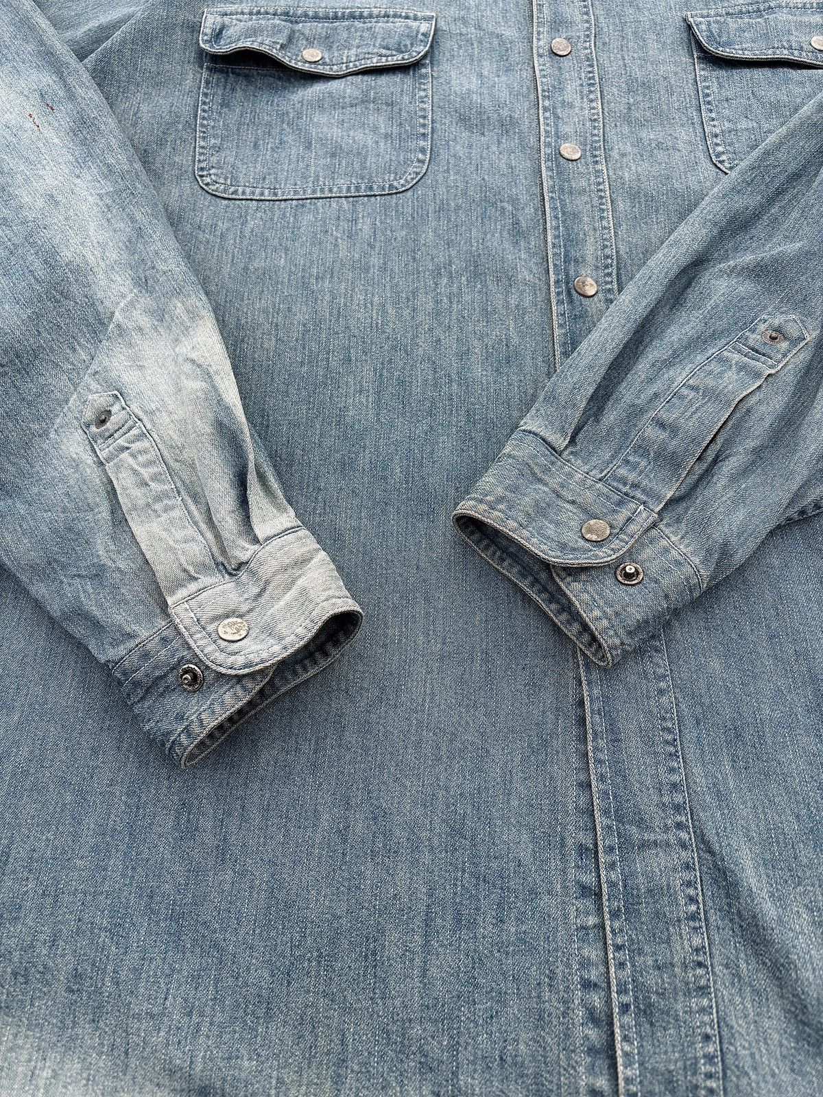 Harley Davidson Vintage Harley-Davidson Biker Denim Shirt Rider Size US XL / EU 56 / 4 - 8 Thumbnail