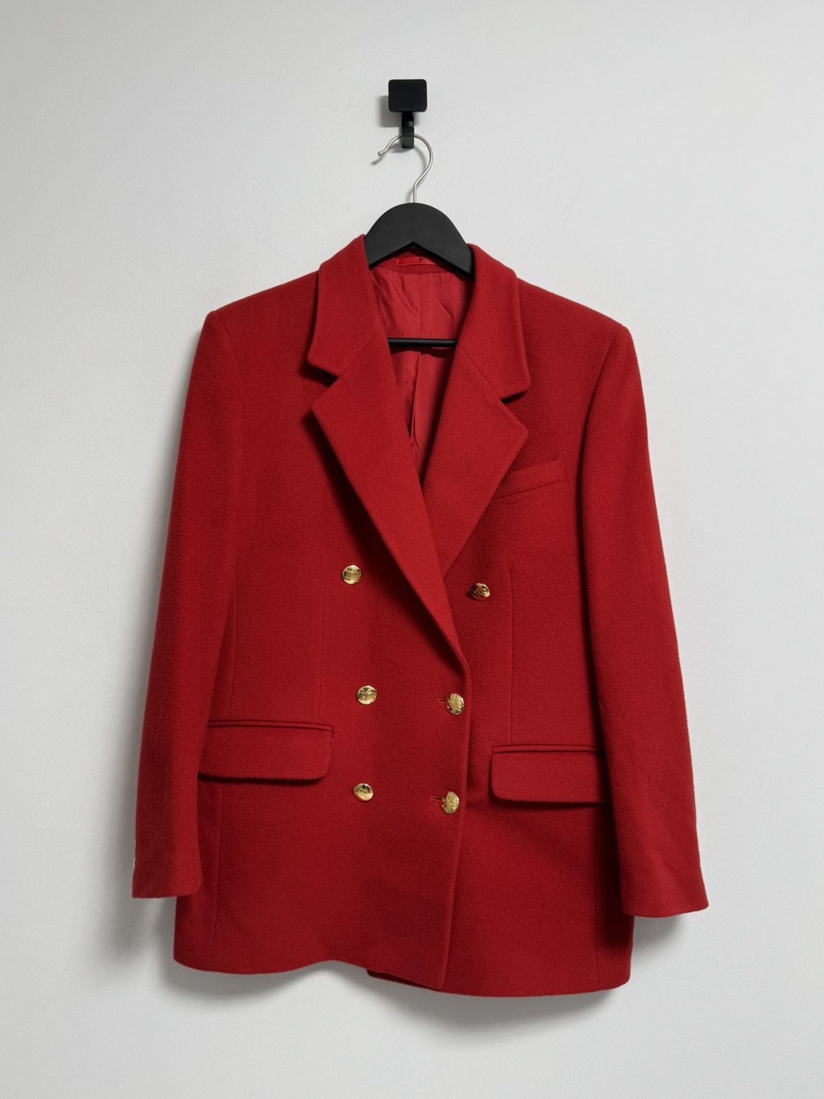 Burberry Burberrys London Vintage Double Breasted Wool Blazer Gold Size M / US 6-8 / IT 42-44 - 1 Thumbnail