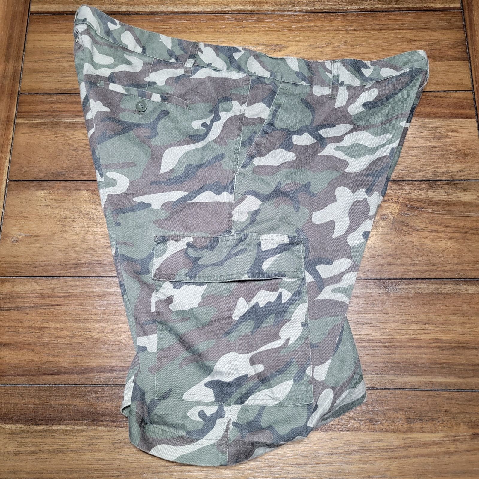 Other N&Society Green Camo Lightweight Cargo Shorts - Size 42 Size US 42 / EU 58 - 3 Thumbnail