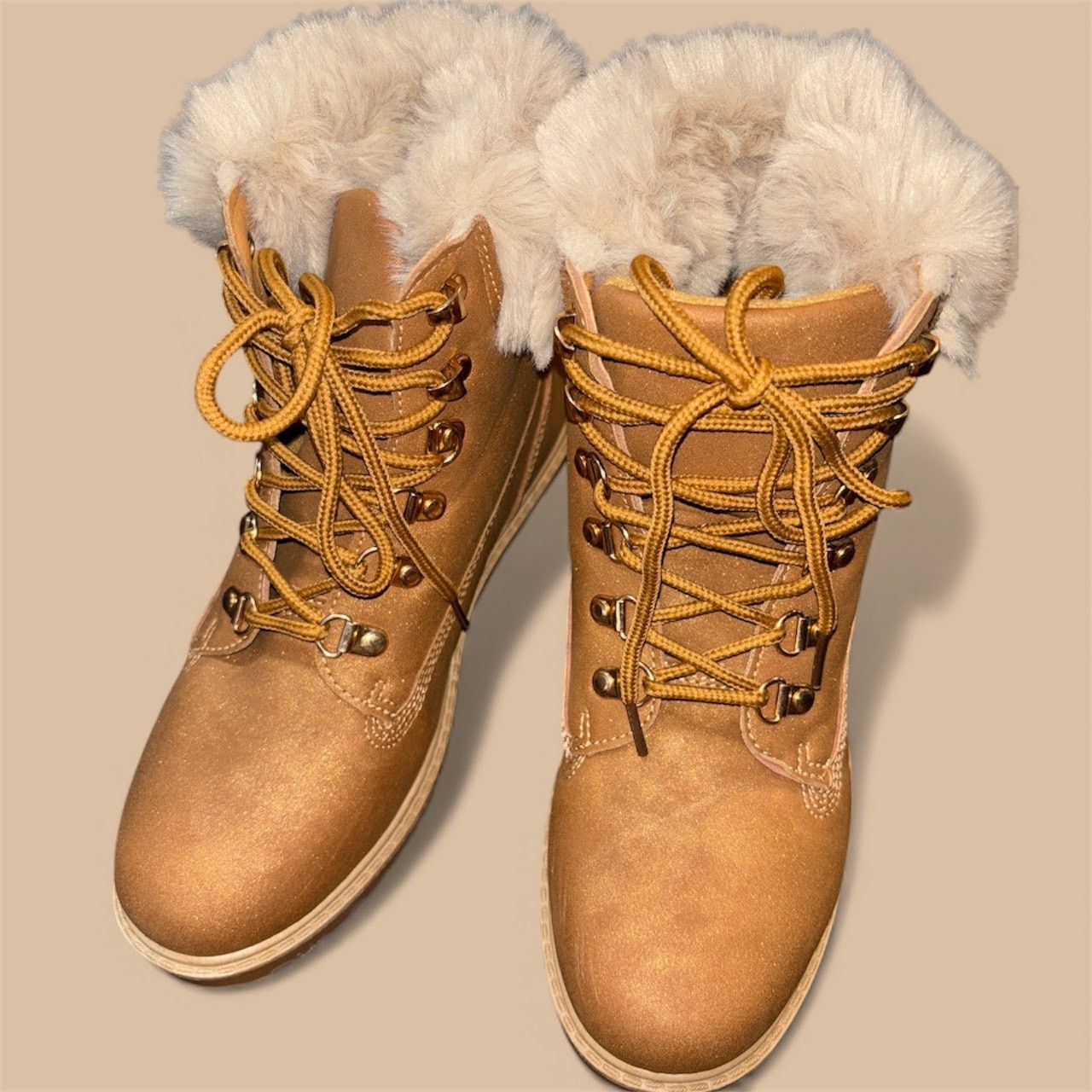 The Unbranded Brand B&M Collections Winter-Style Lace Boots Size 8 Size US 8 / IT 38 - 2 Thumbnail