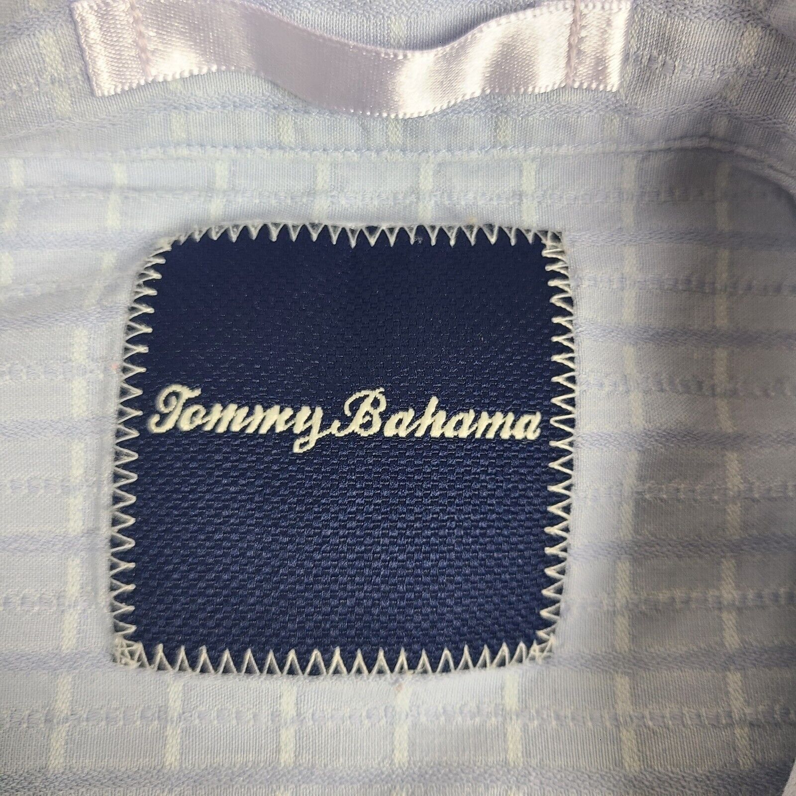 Tommy Bahama Tommy Bahama Shirt Mens Large Blue Silk Cotton Button Up Sho Size US L / EU 52-54 / 3 - 2 Thumbnail