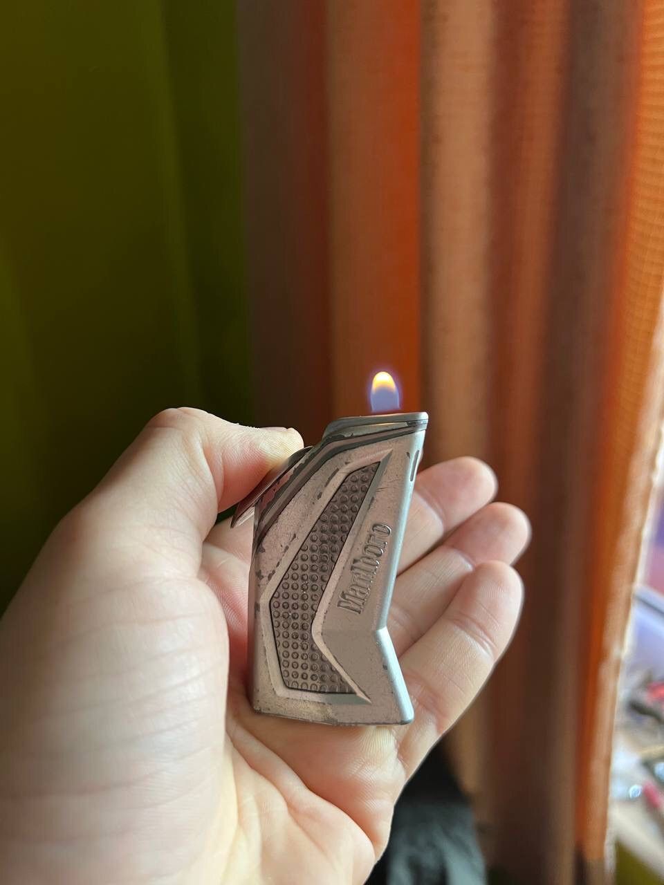 Marlboro Y2K ELEGANCE MARLBORO GEOMETRIC METAL PUNK ROCK LIGHTER Size ONE SIZE - 6 Thumbnail