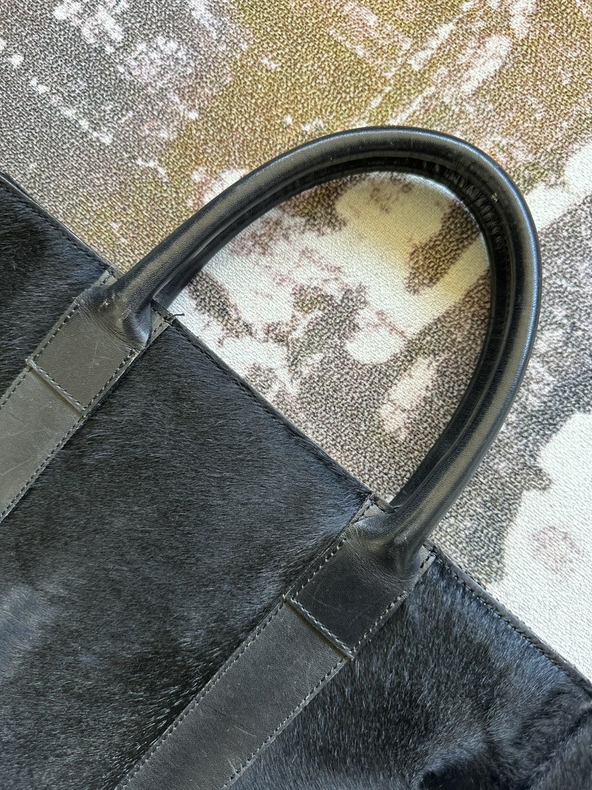 KEITAMARUYAMA 00’s Keita Maruyama pony hair leather tote bag Size ONE SIZE - 6 Thumbnail