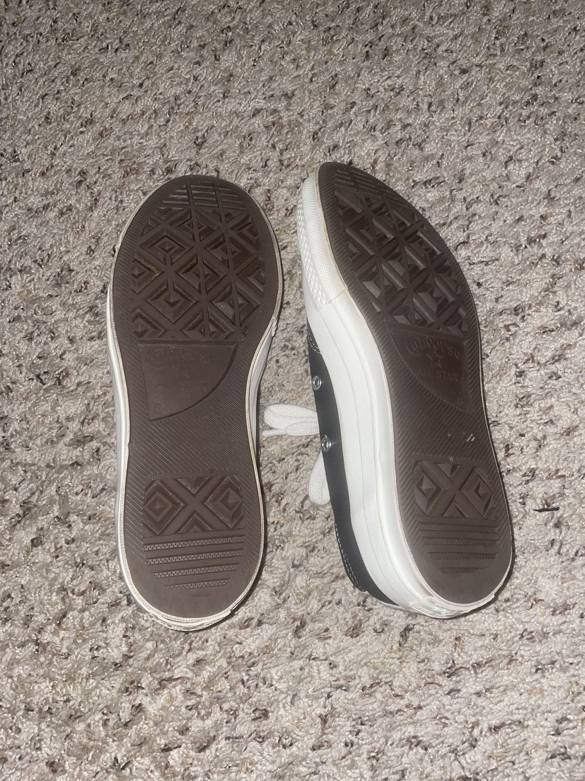 Comme des Garcons Comme des Garçons PLAY Converse Emblem Low Top Canvas Black Size US 8 / EU 41 - 5 Thumbnail