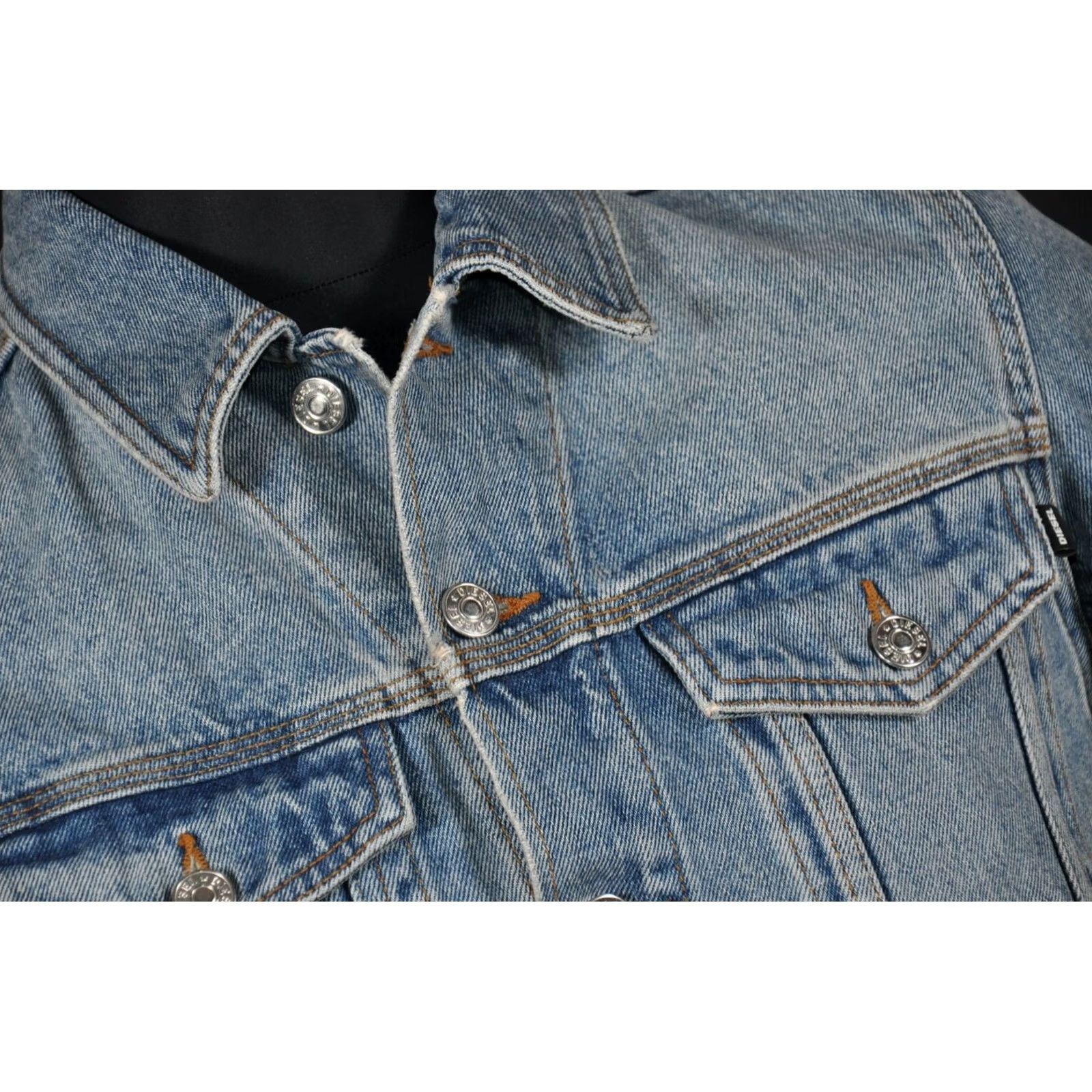 Diesel DIESEL O0S0EW R-ELSHARK XP Jacket Men Denim L Blue 100% Cotton Chest 55 cm Back 62 cm 24.41" Length Sleeve 70 cm 27.56" Vintage: No Size US L / EU 52-54 / 3 - 6 Thumbnail