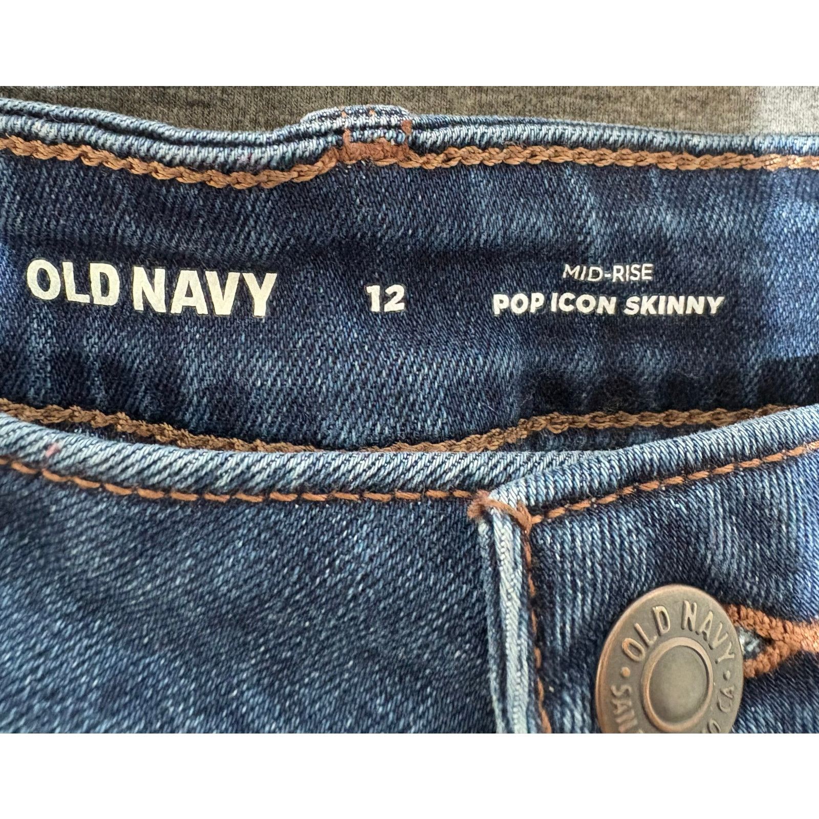 Old Navy Old Navy | Women's Mid-Rise Pop Icon Skinny Jeans | 12 Size 34" / US 12 / IT 48 - 3 Thumbnail