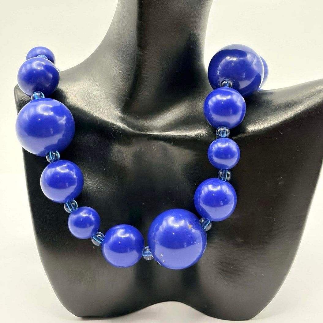Other Blue Beaded Necklace Size ONE SIZE - 1 Thumbnail
