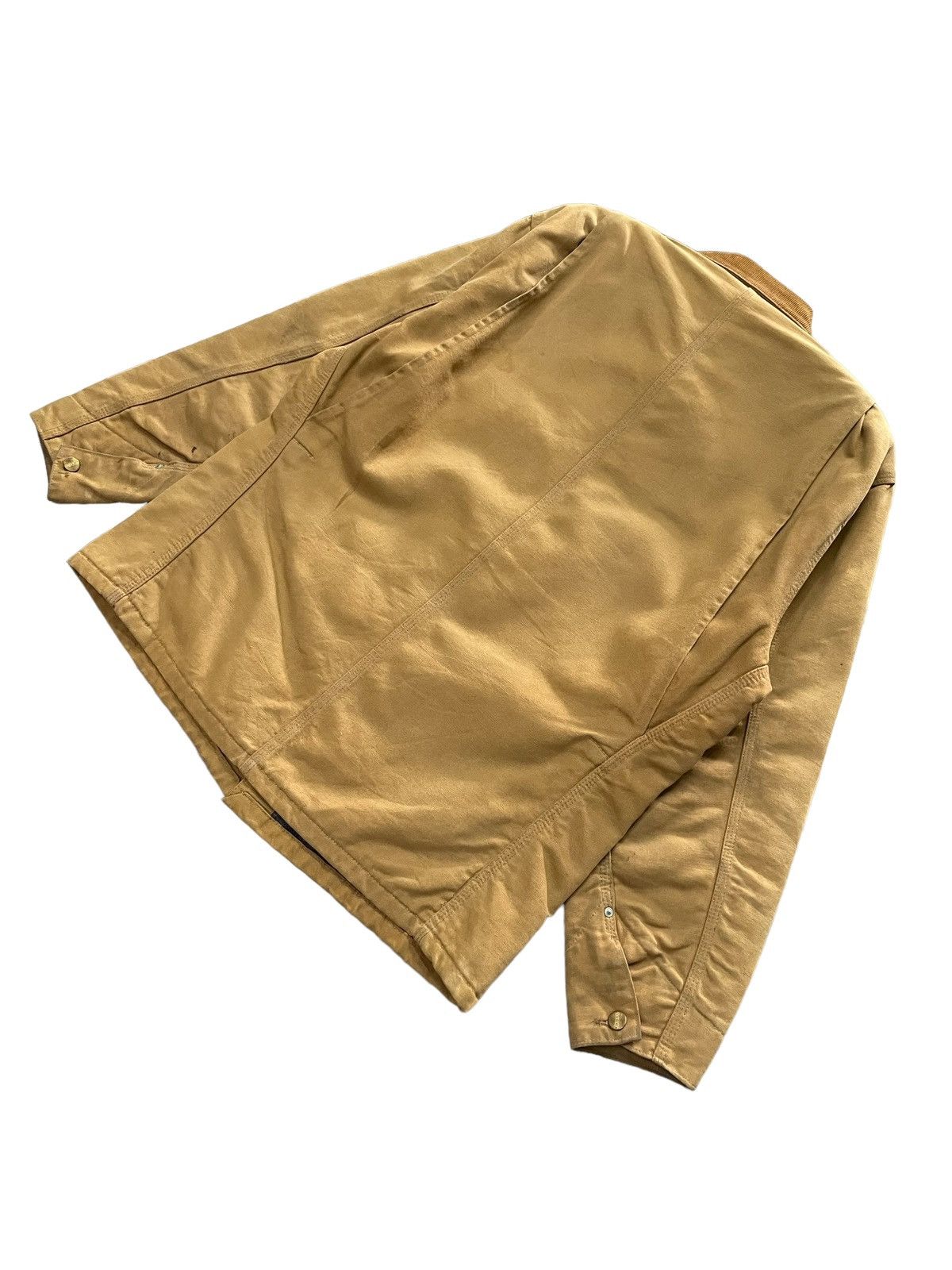 Carhartt × Vintage 80s Vintage Carhartt Blanked Lined Chore Jacket Made In USA Size US L / EU 52-54 / 3 - 11 Thumbnail