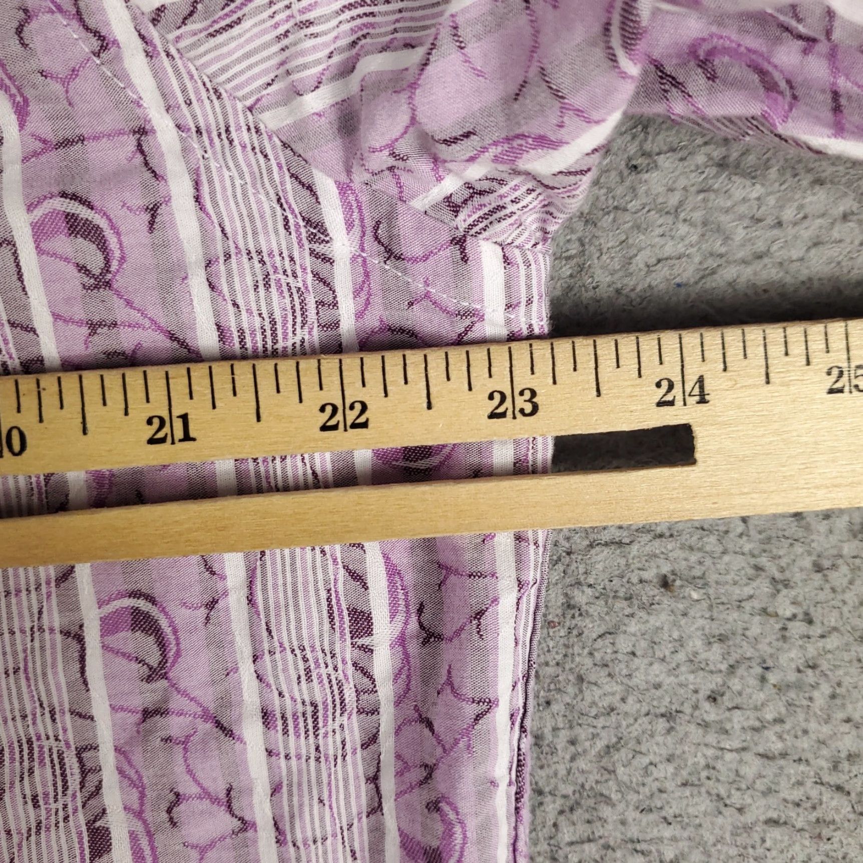BUGATCHI Bugatchi Mens Shirt Size M Purple Striped Button-Up Long Sleeve Casual Formal Workwear Modern Classic Preppy Size US M / EU 48-50 / 2 - 5 Thumbnail