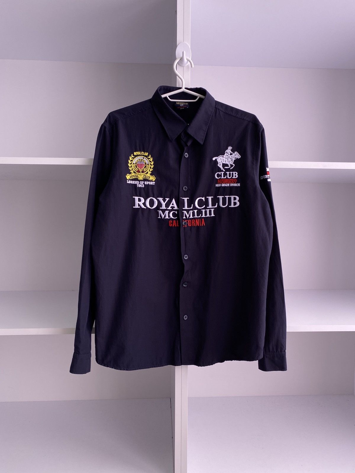 Vintage Vintage Royal Club Polo Ralph Lauren Style Shirt Size US L / EU 52-54 / 3 - 4 Thumbnail