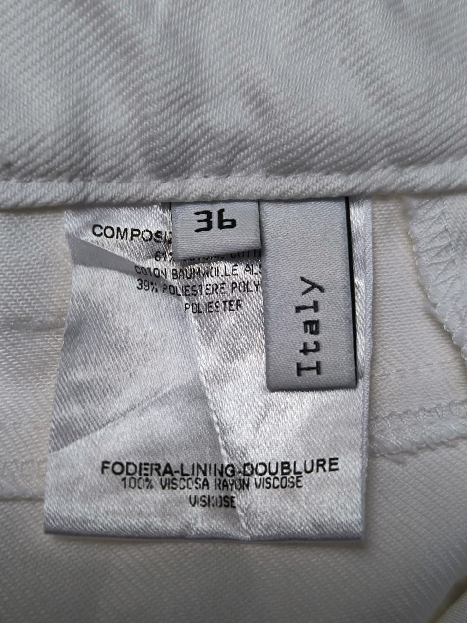 Balenciaga × Vintage White Pants Black Striped Balenciaga Size 25" / US 0 / IT 36 - 9 Thumbnail