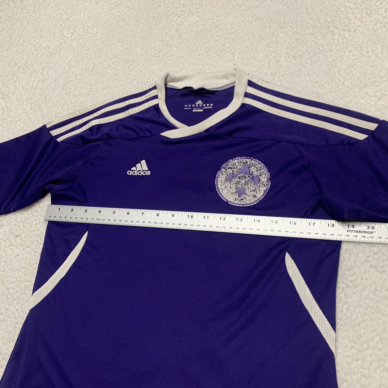 Adidas Adidas Clima Cool Men's Medium Purple Soccer Jersey Size US M / EU 48-50 / 2 - 5 Thumbnail