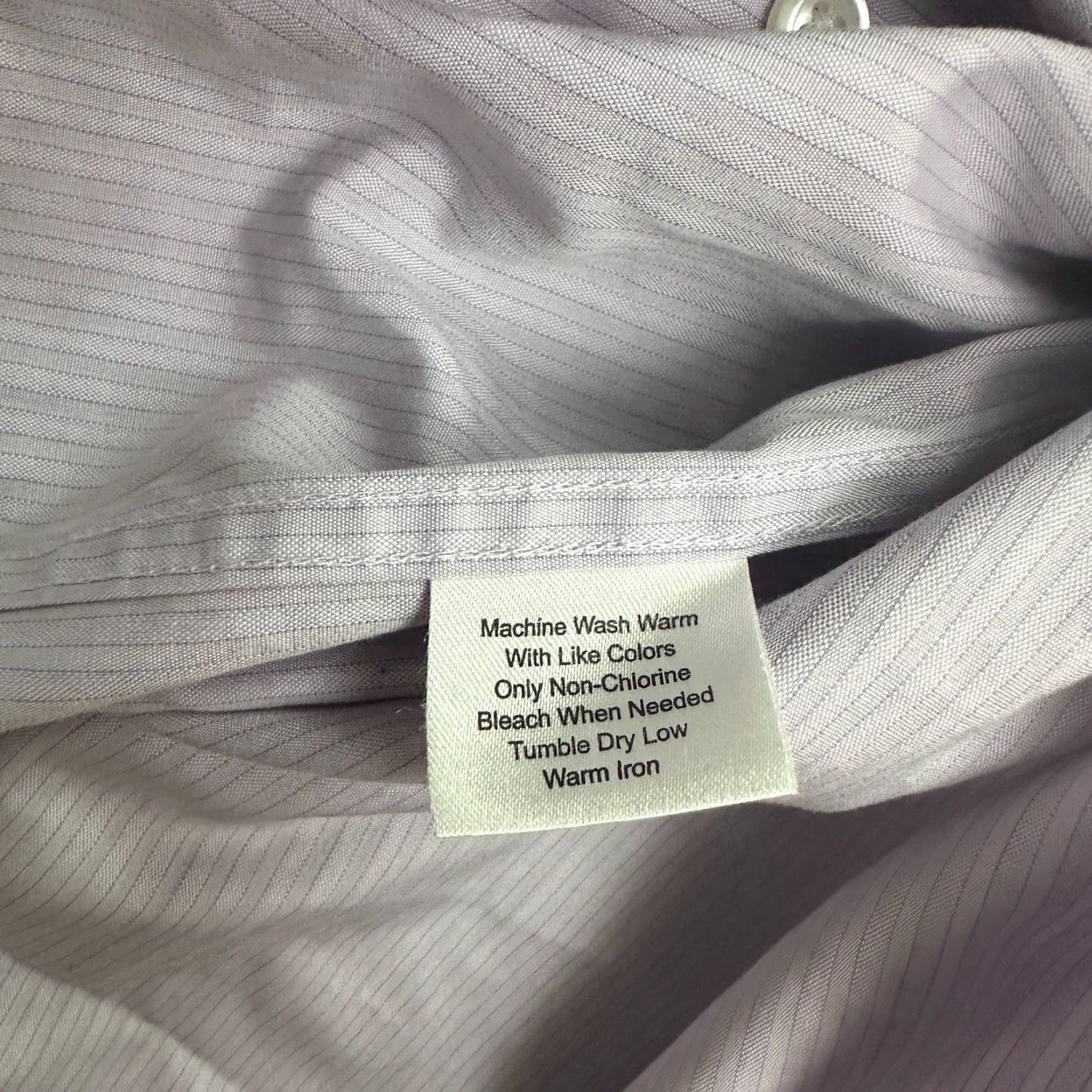 Pronto Uomo Pronto Uomo Dress Shirt 17 Regular Purple Long Sleeve Business Work Mens Size 46R - 7 Thumbnail