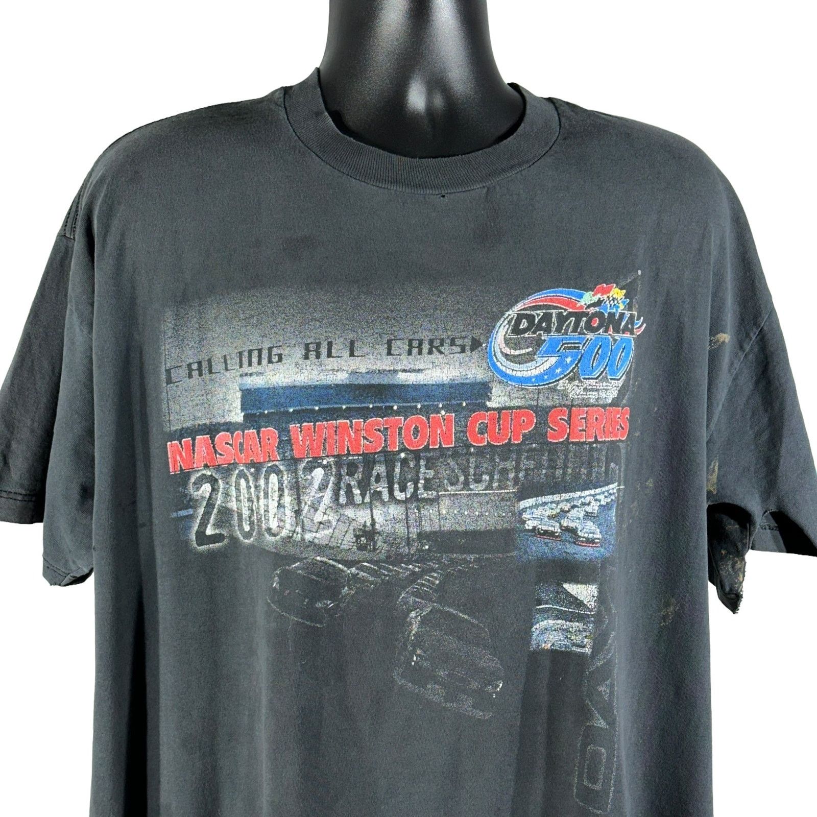 Vintage Vintage Nascar Daytona 500 Winston Cup Tee Size US XL / EU 56 / 4 - 2 Thumbnail
