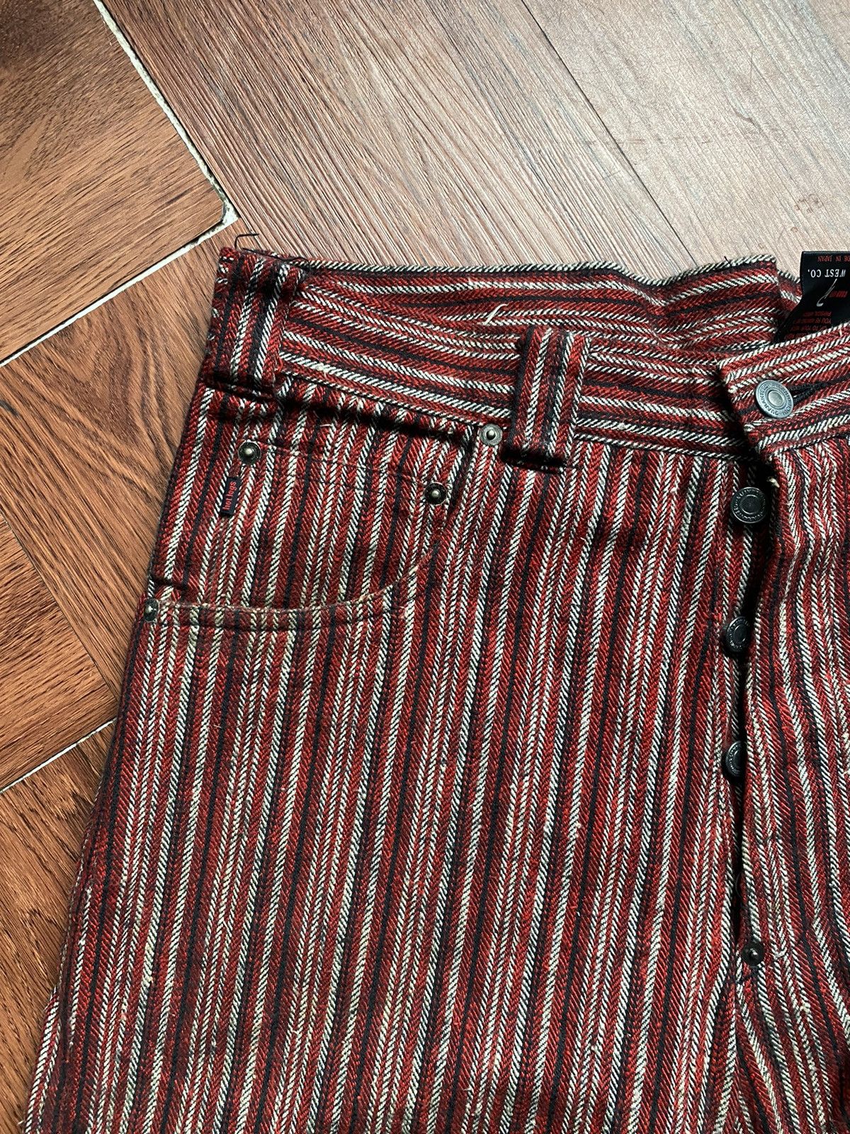 If Six Was Nine × Japanese Brand Hot Legs Stripe Pants Size US 33 - 3 Thumbnail