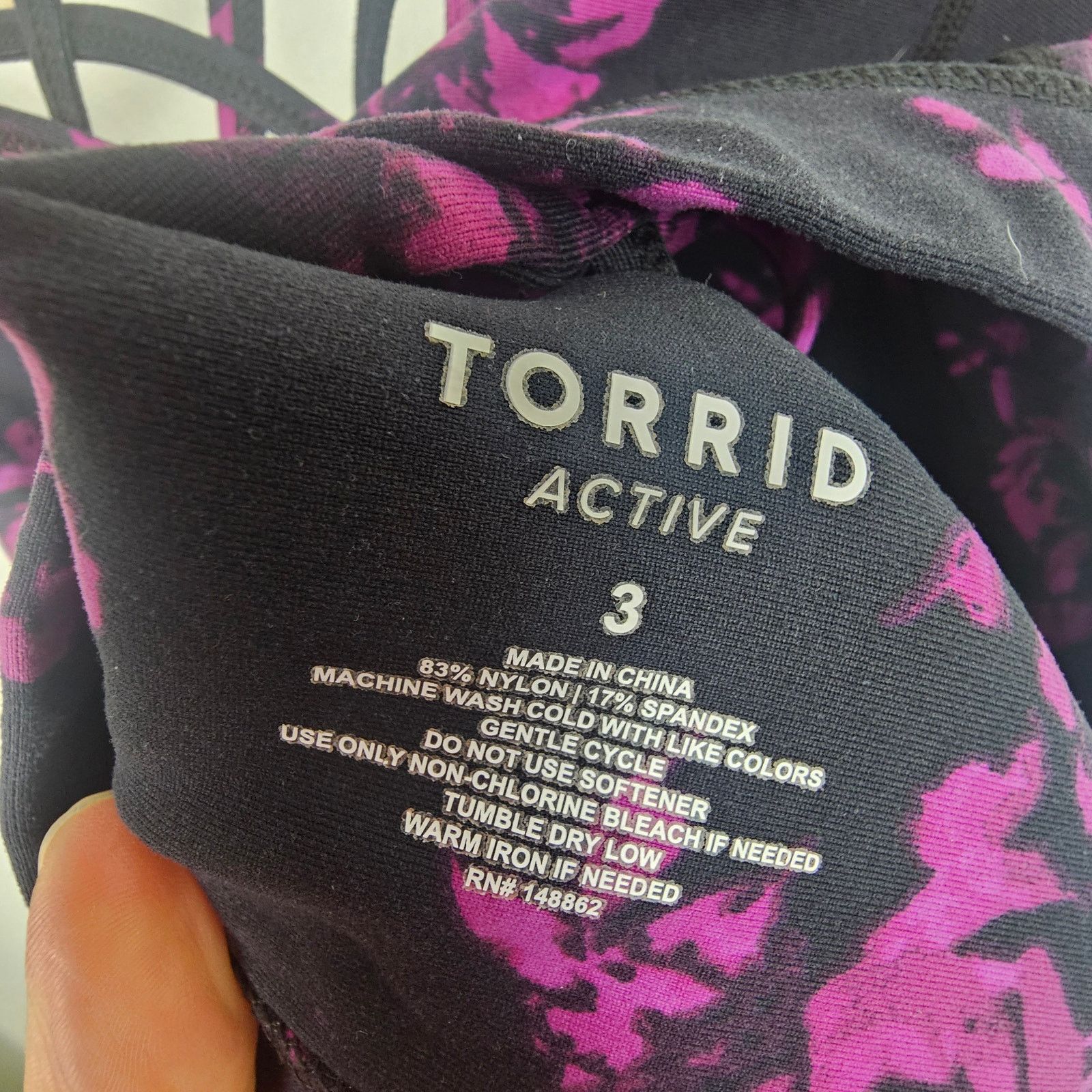 Torrid Torrid Active Women Floral Strappy Sports Bra Size 3X Sporty Size 3XL / US 20-22 - 4 Thumbnail