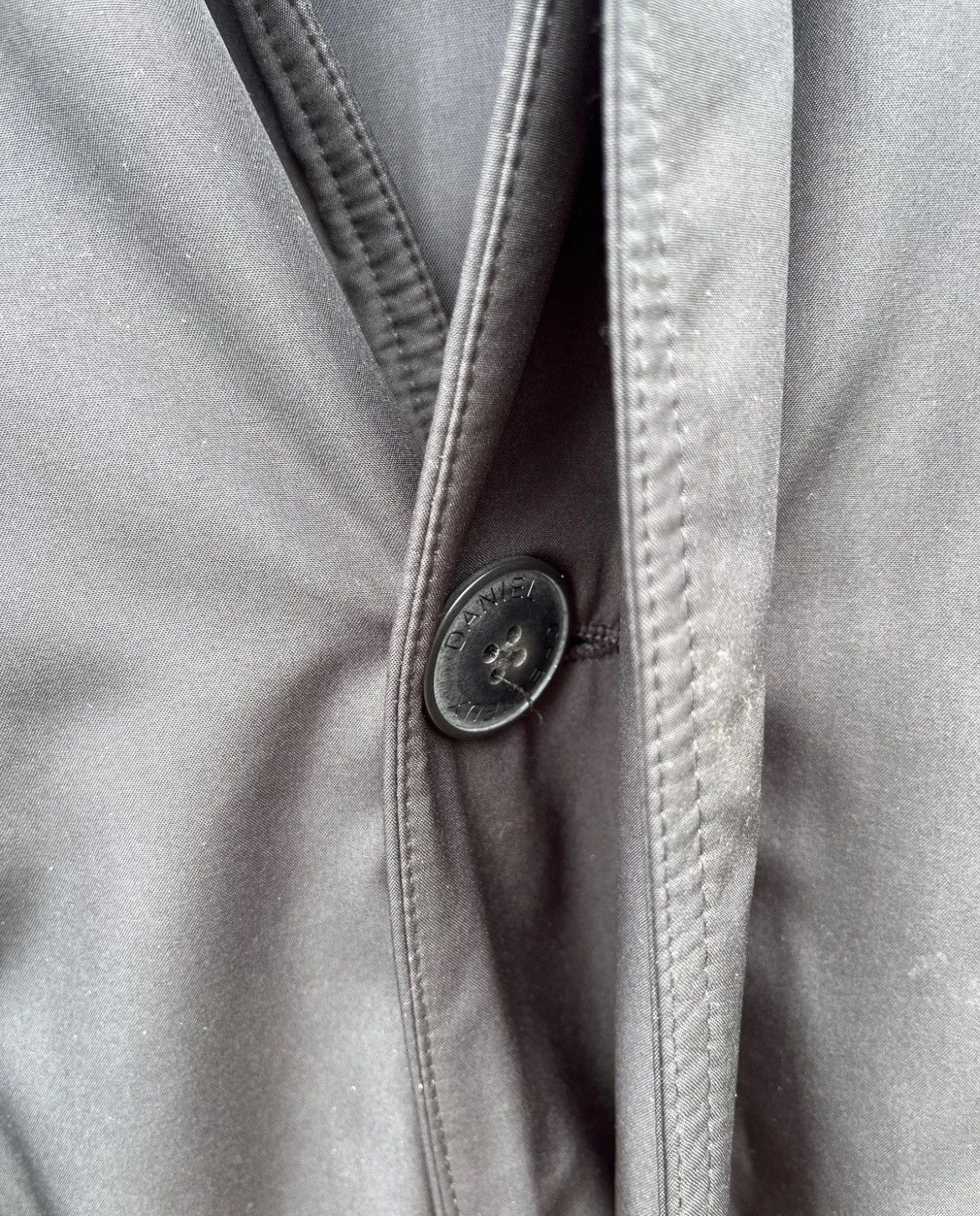 Daniel Cremieux Daniel Cremieux Men's Black Rain Trench Coat Jacket Size US L / EU 52-54 / 3 - 2 Thumbnail