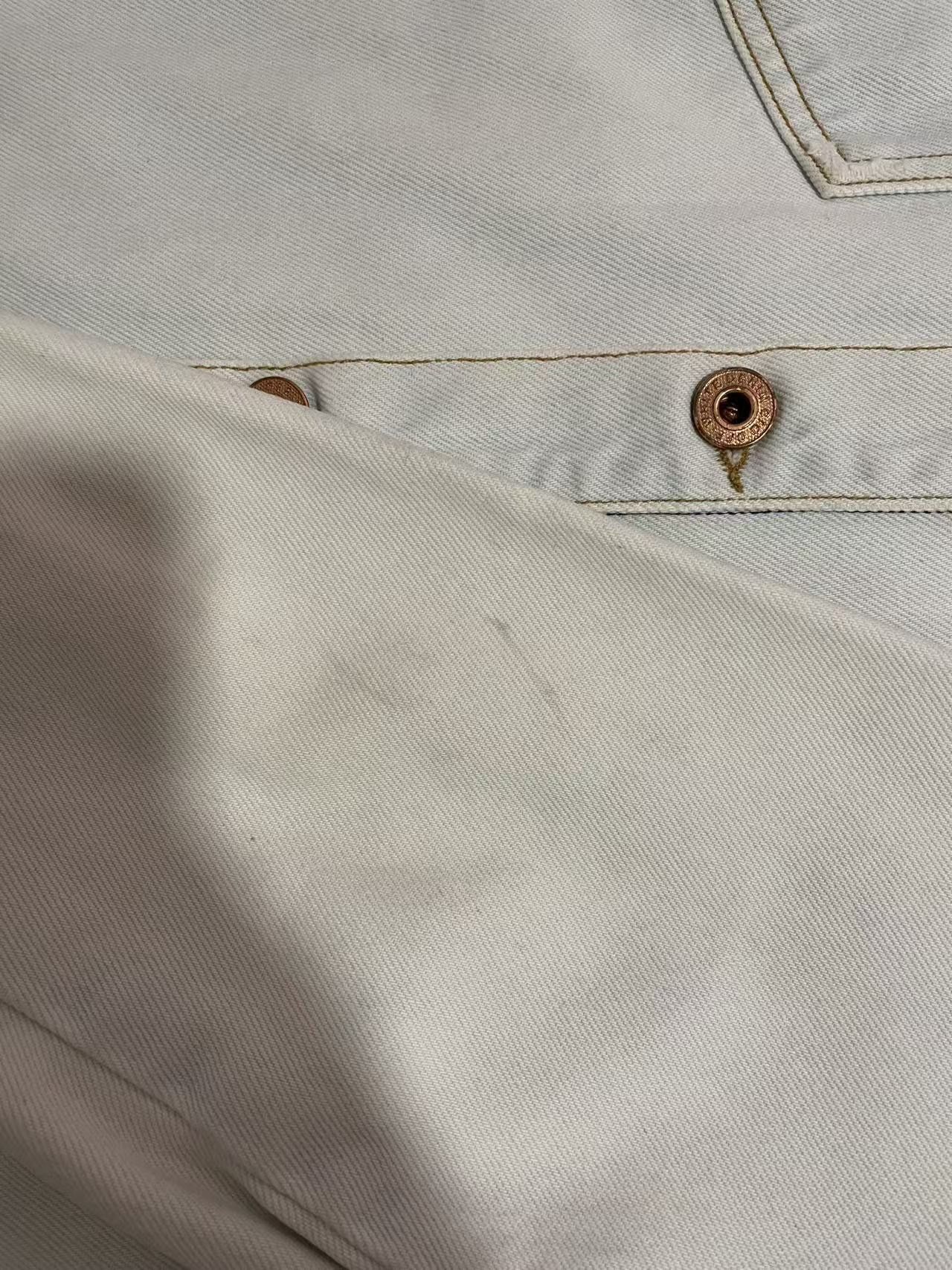 Off-White SS16 Eagle Embroidered Bleached Denim Overshirt Size US L / EU 52-54 / 3 - 4 Thumbnail