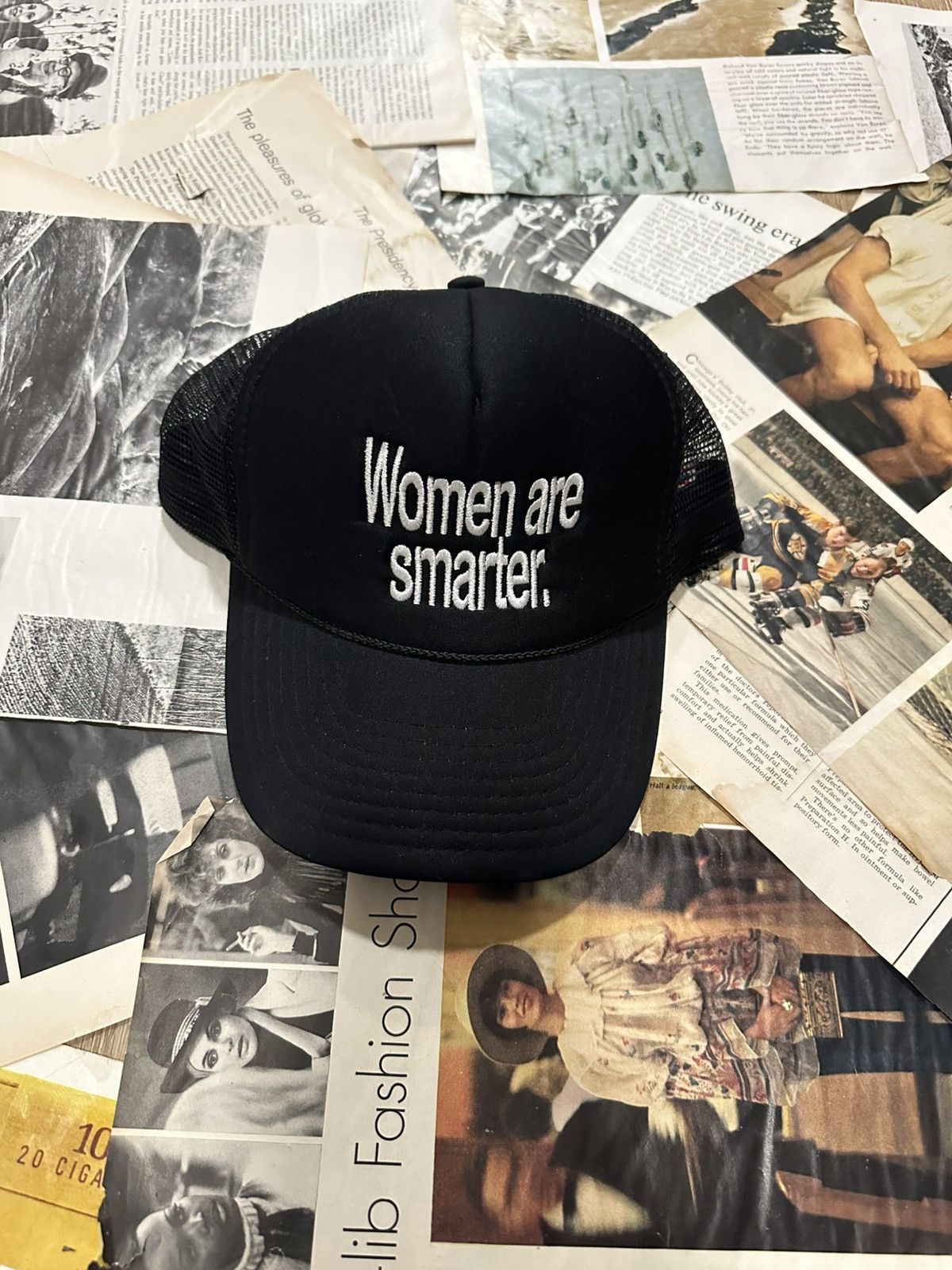 Joy Divizn Joy Divzn Women Are Smarter Trucker Hat Size ONE SIZE - 2 Thumbnail