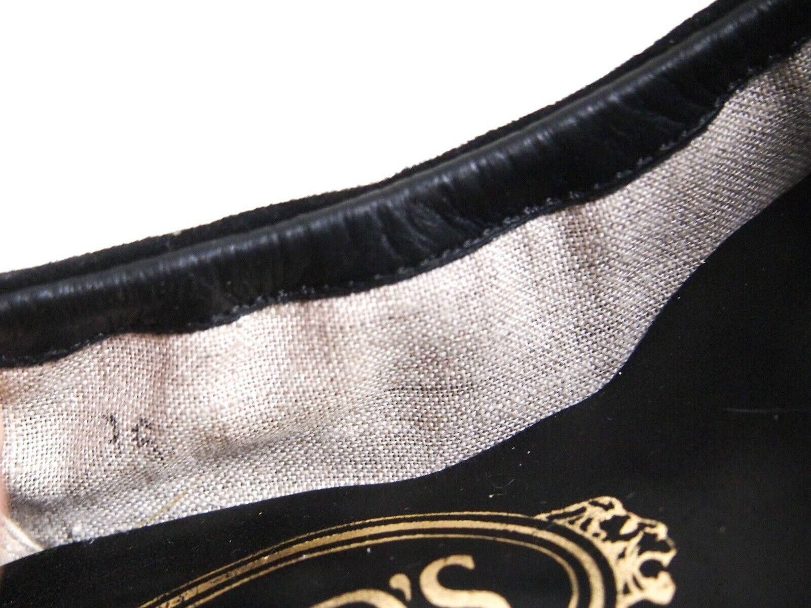 Tod's Tod's Ballet Flats Black Leather Suede Women Size EU 36 US 6 $480 Size US 6 / IT 36 - 7 Thumbnail