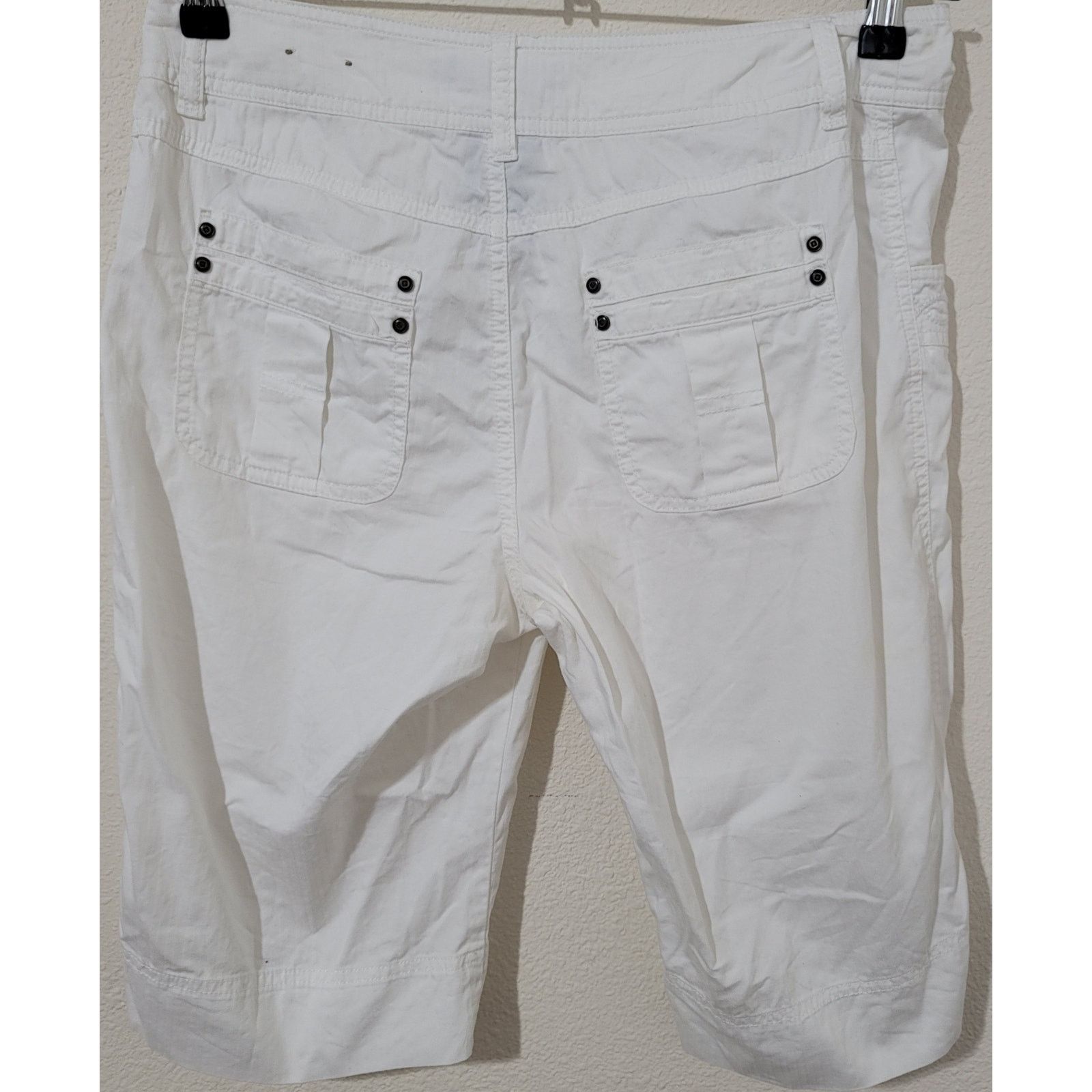 Other Tribal White Embroidered Bermuda Women's Shorts 6 Size 28" / US 6 / IT 42 - 3 Thumbnail