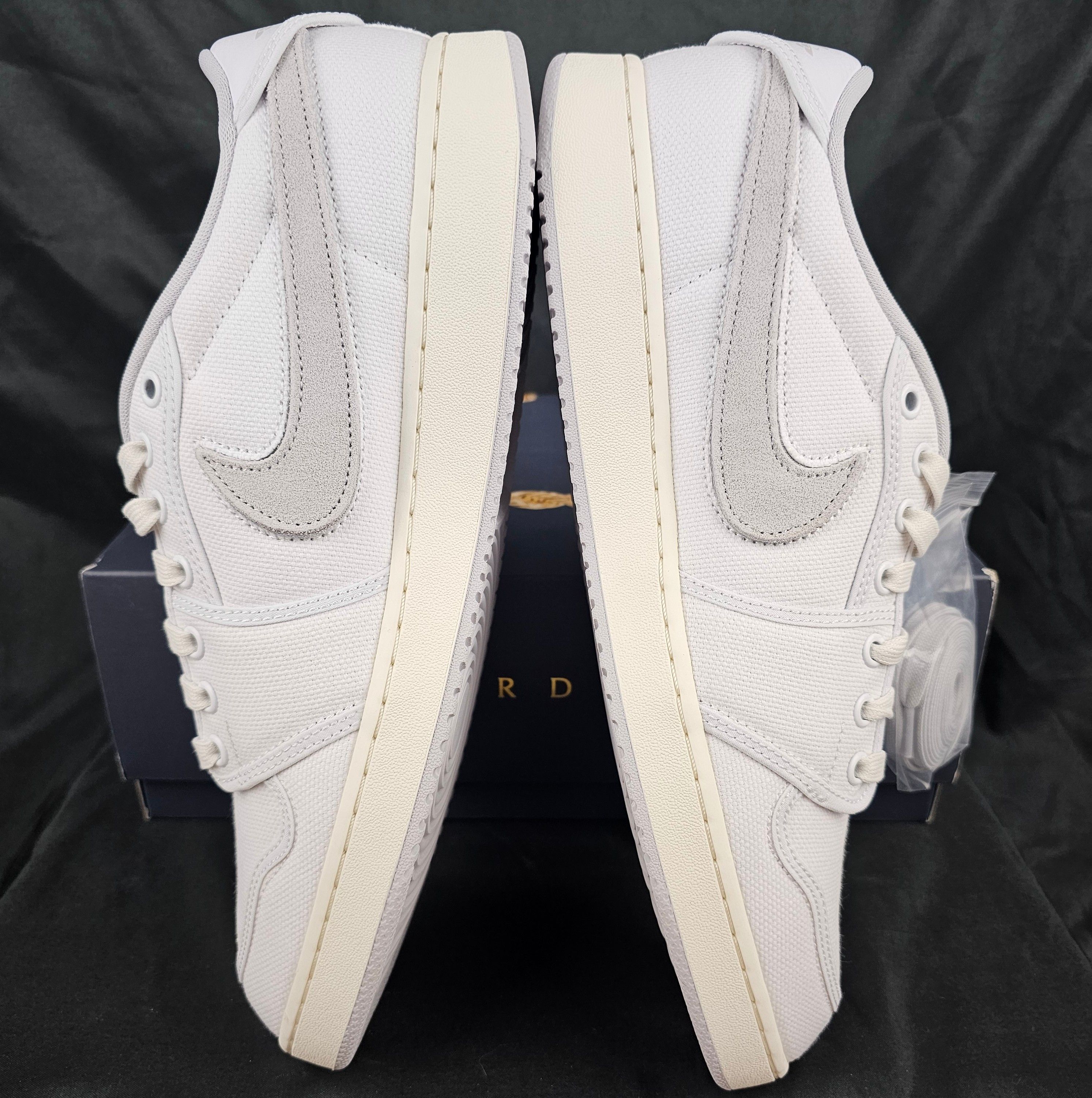 Jordan Brand Nike Air Jordan 1 Low AJKO x Union LA White Neutral Grey Size US 12.5 / EU 45-46 - 5 Thumbnail