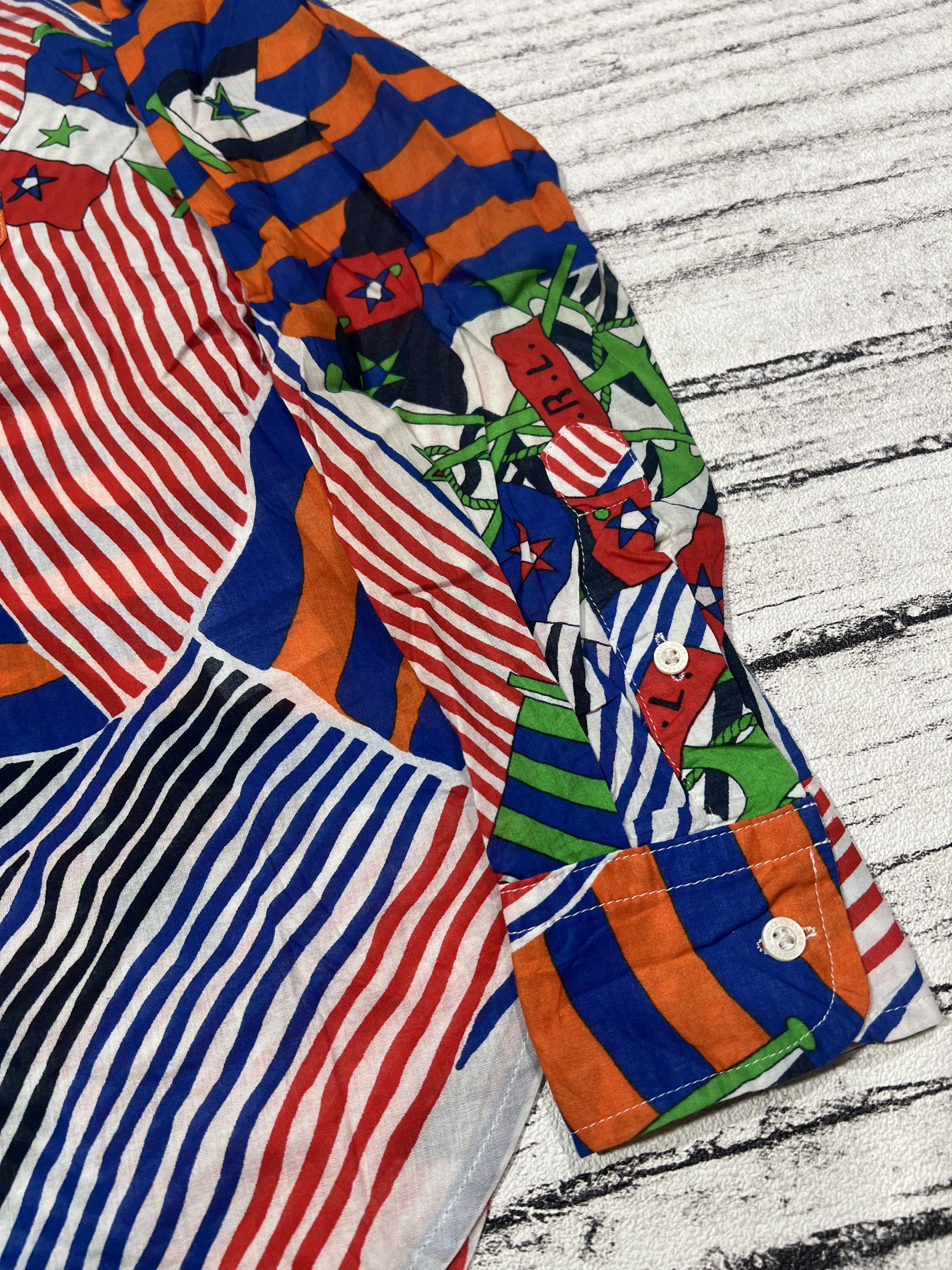 Polo Ralph Lauren 2000s Ralph Lauren All Over Print Longsleeve Pocket Shirt Size US M / EU 48-50 / 2 - 3 Thumbnail