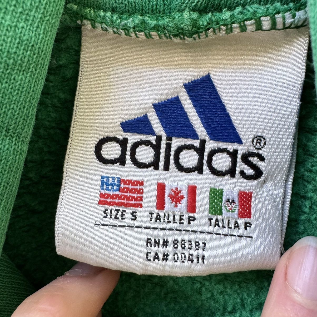 Adidas Vintage Adidas Logo Hoodie Size US S / EU 44-46 / 1 - 5 Thumbnail