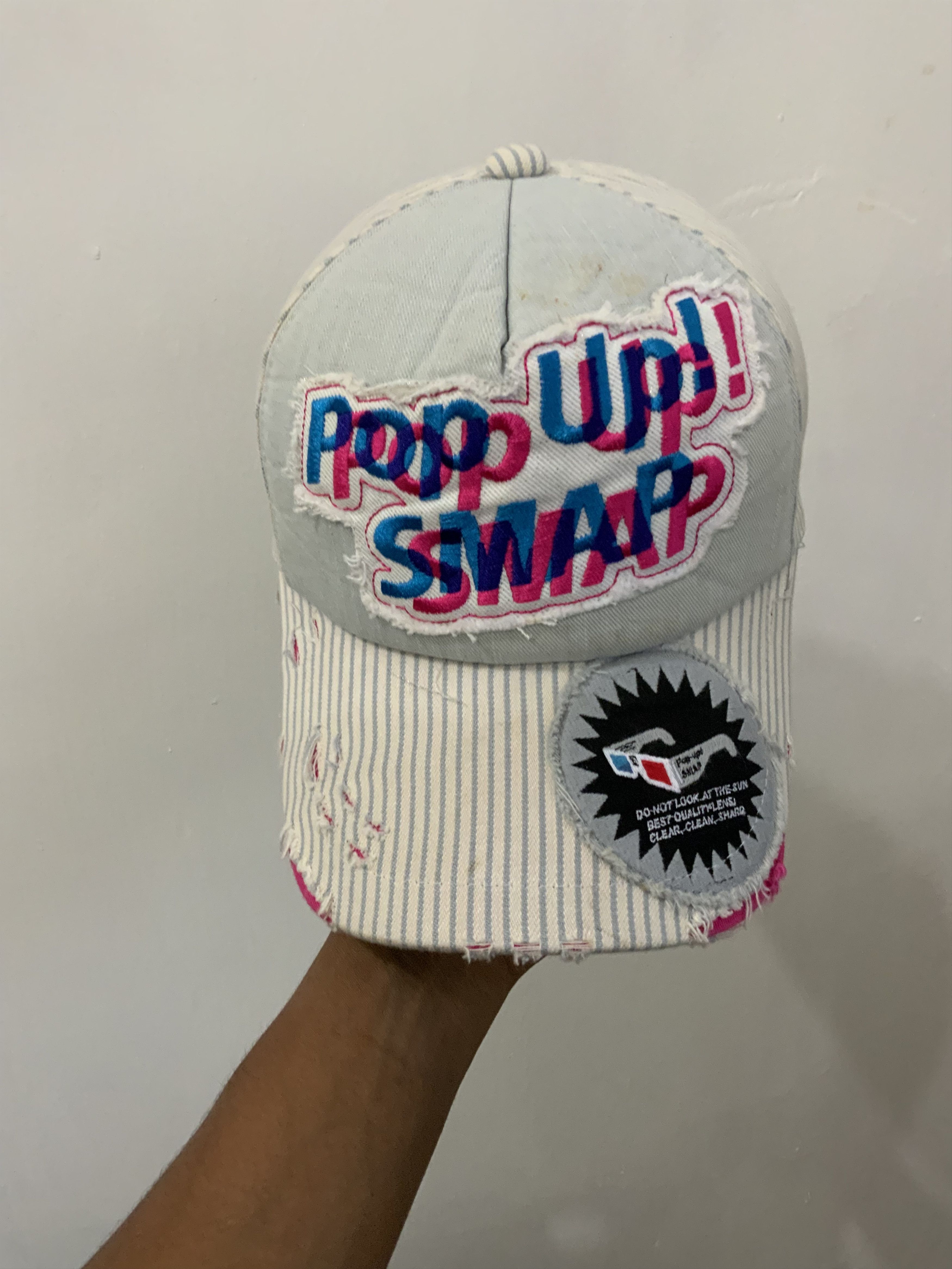 If Six Was Nine Pop Up Smap Distressed Style Hickory Hat Size ONE SIZE - 6 Thumbnail