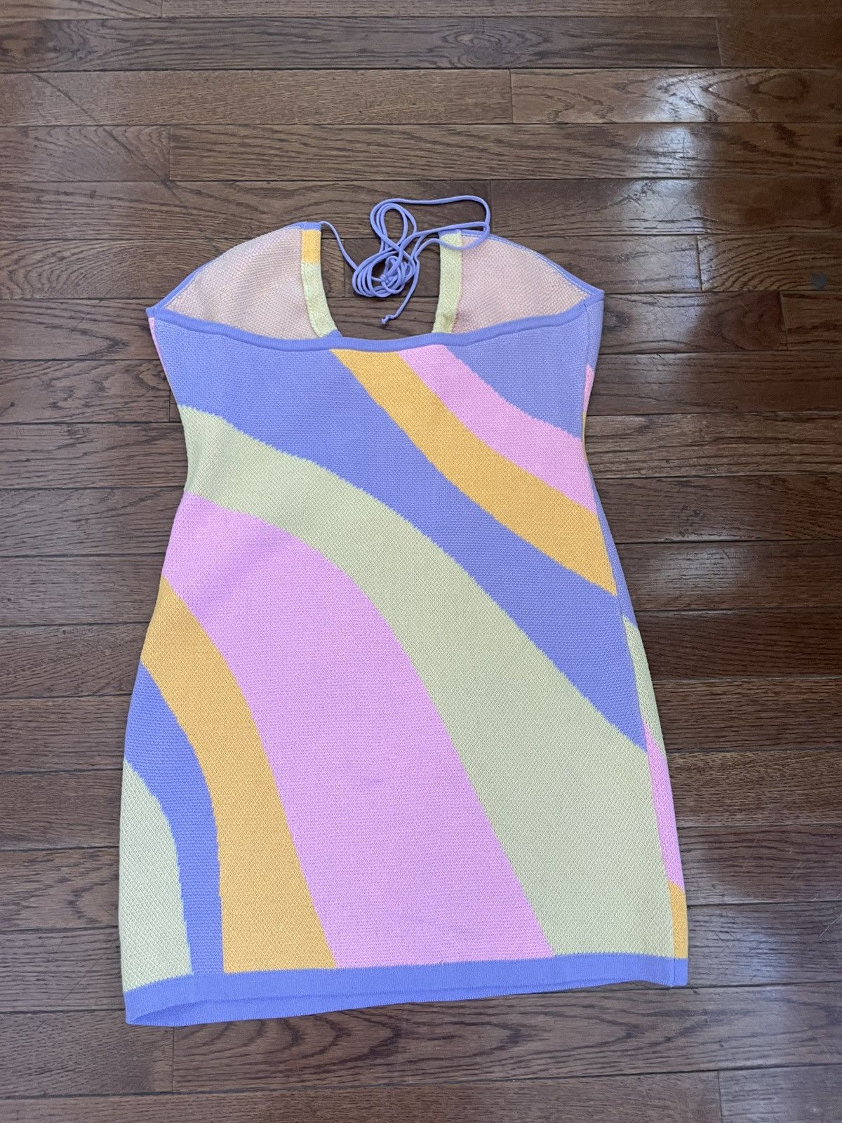 Other Multi-coloured knit mini dress w/ cut-out design Size S / US 4 / IT 40 - 2 Thumbnail