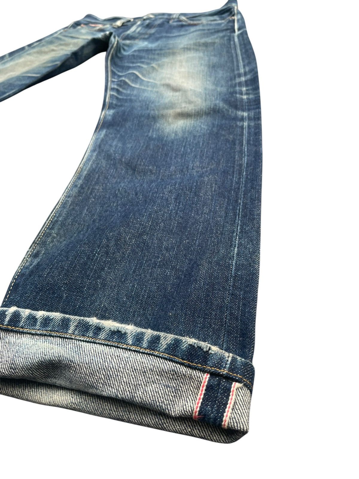 Japanese Brand × Uniqlo Uniqlo UJ S002 Selvedge Distresed Jeans Size US 34 / EU 50 - 3 Thumbnail