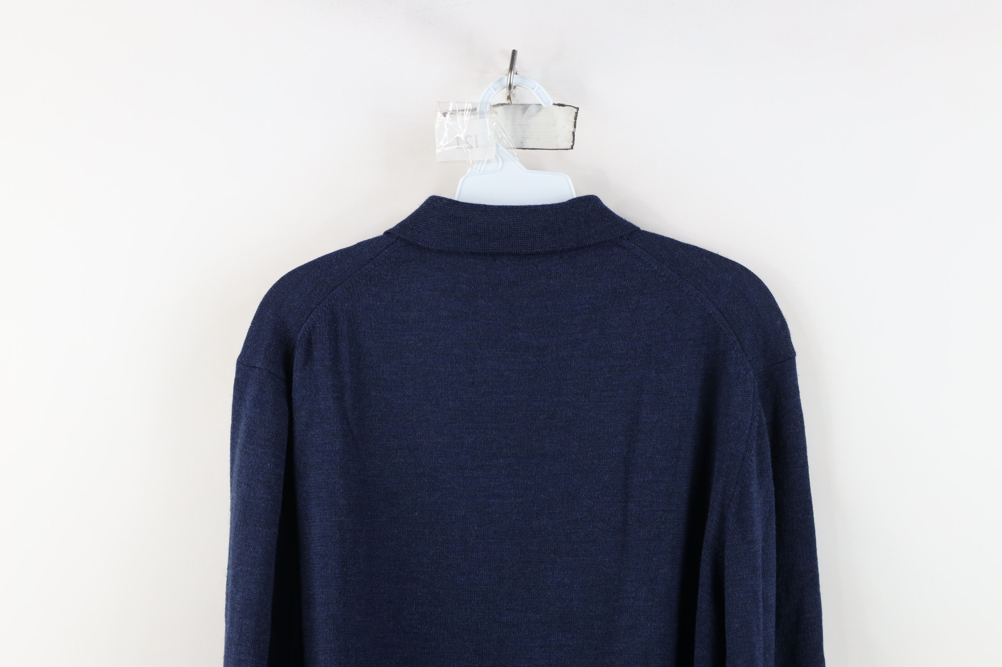 Vintage Vintage 90s Streetwear Merino Wool Knit Collared Sweater Size US L / EU 52-54 / 3 - 9 Thumbnail