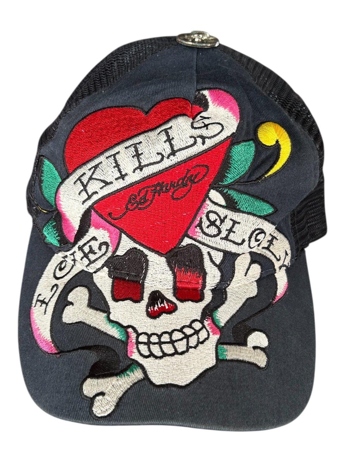 Japanese Brand × Kapital × Vintage Ed Hardy Skull Vintage Hats Rare Size ONE SIZE - 1 Thumbnail