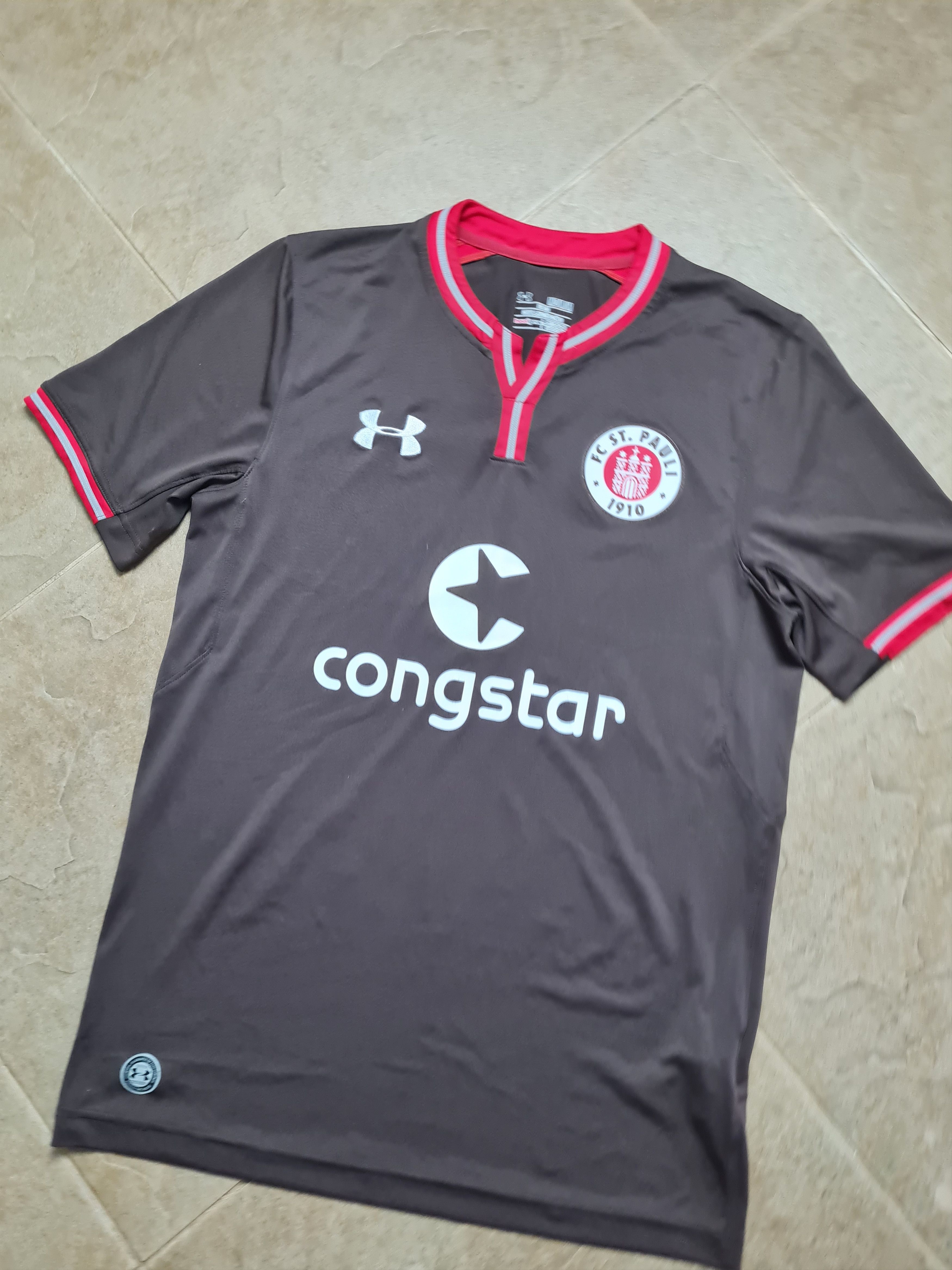 Under Armour SOCCER SHIRT ST PAULI 2019/2020 HOME FOOTBALL JERSEY Size US M / EU 48-50 / 2 - 4 Thumbnail