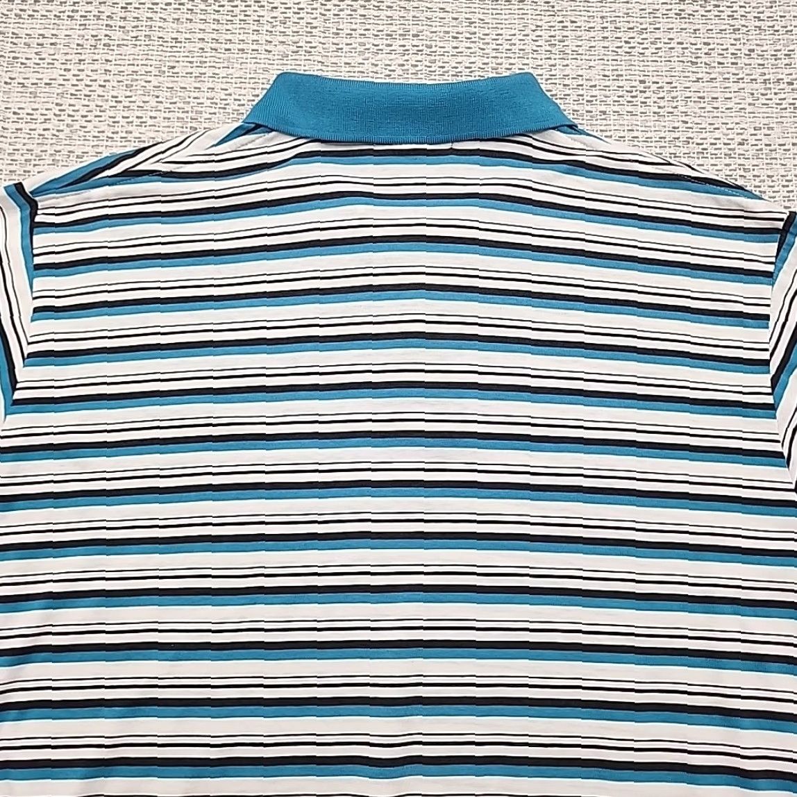 Sears VINTAGE The Men's Store at Sears Polo Golf Shirt Mens L Dad Short Sleeve Striped Polo Size US L / EU 52-54 / 3 - 7 Thumbnail