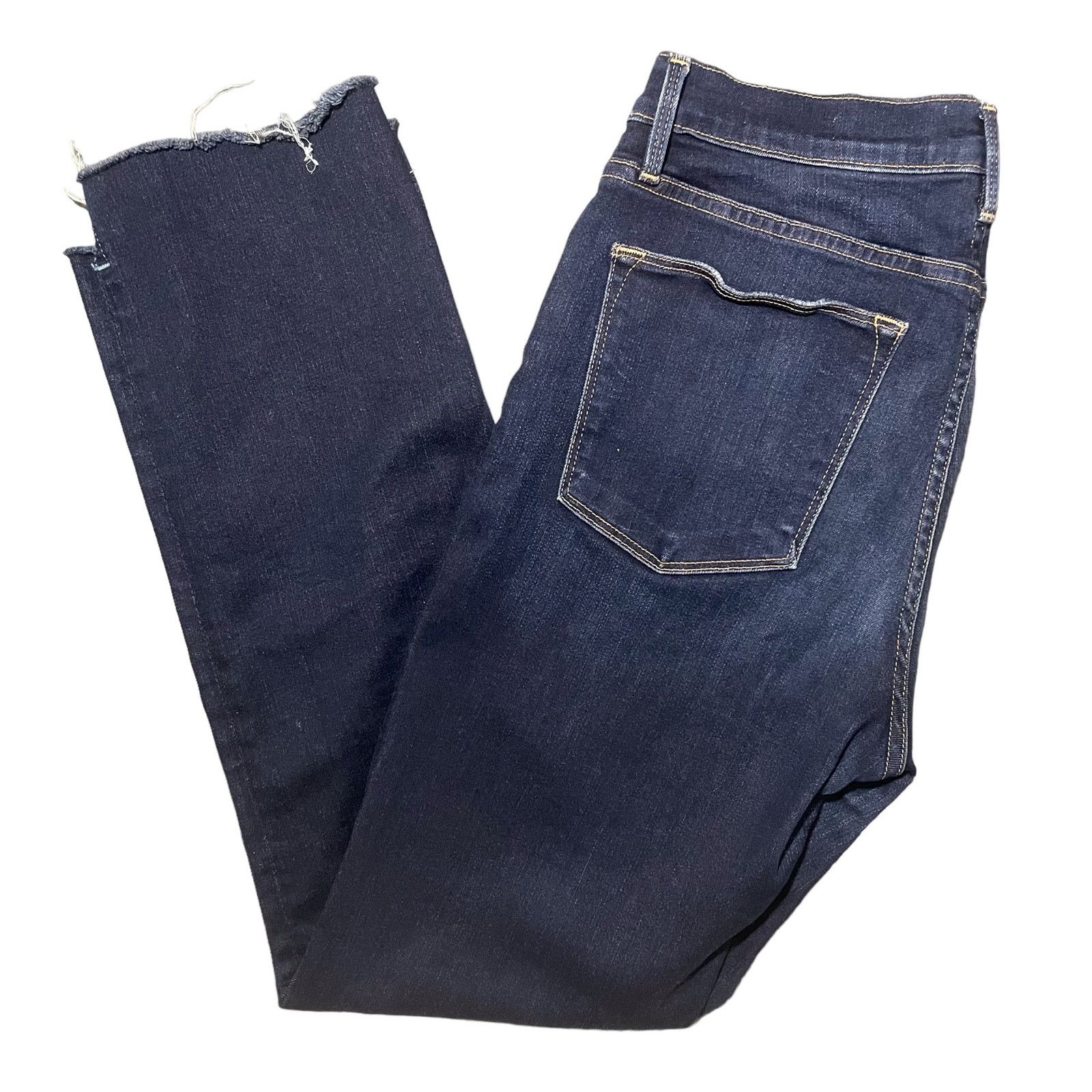 Frame FRAME Le High Straight Raw Stagger Jeans "Cabana" - Size 28 Size 29" - 11 Thumbnail