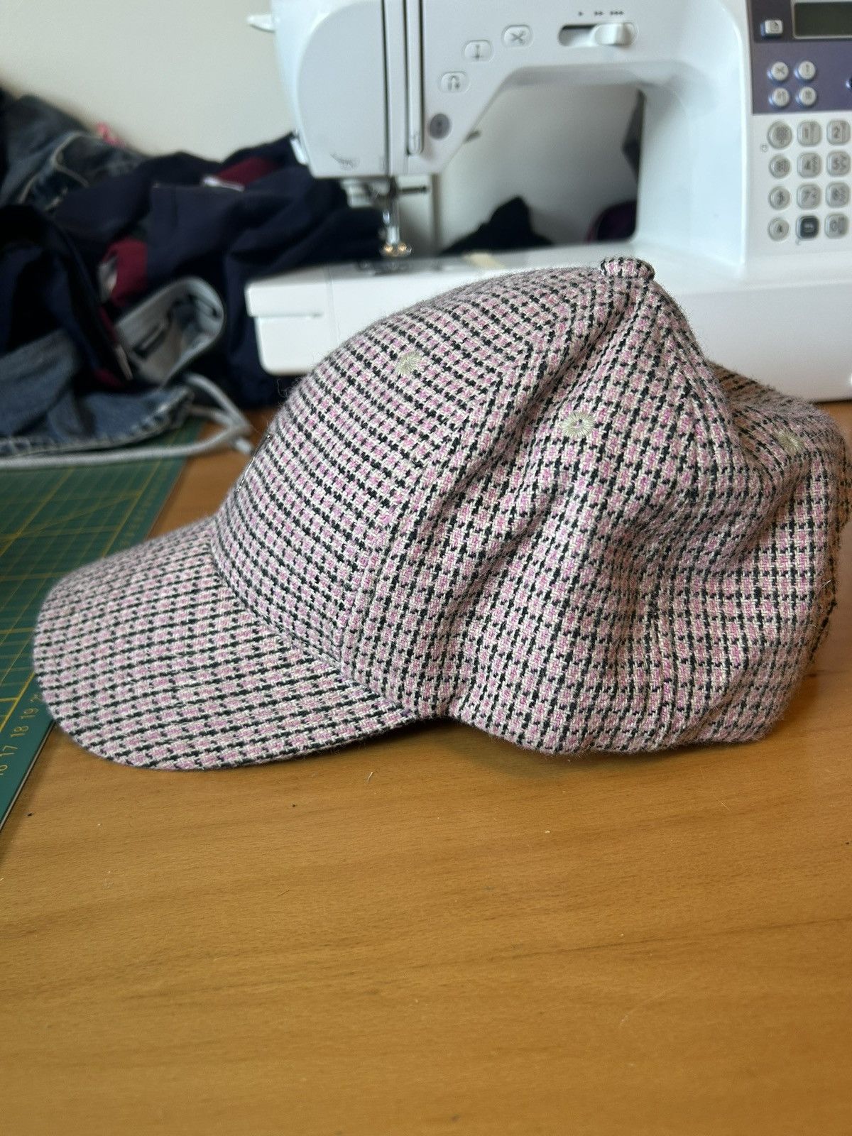 Puma Vintage Puma wool check adjustable baseball cap Size ONE SIZE - 4 Thumbnail