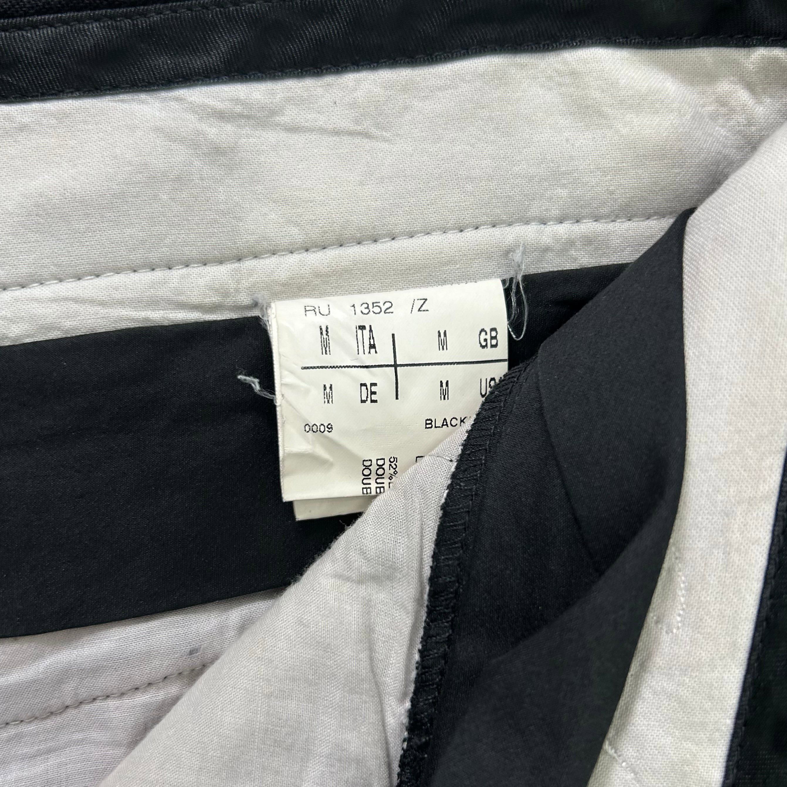 Rick Owens Rick Owens Black Linen Three-Quarter Pants Size US 30 / EU 46 - 6 Thumbnail