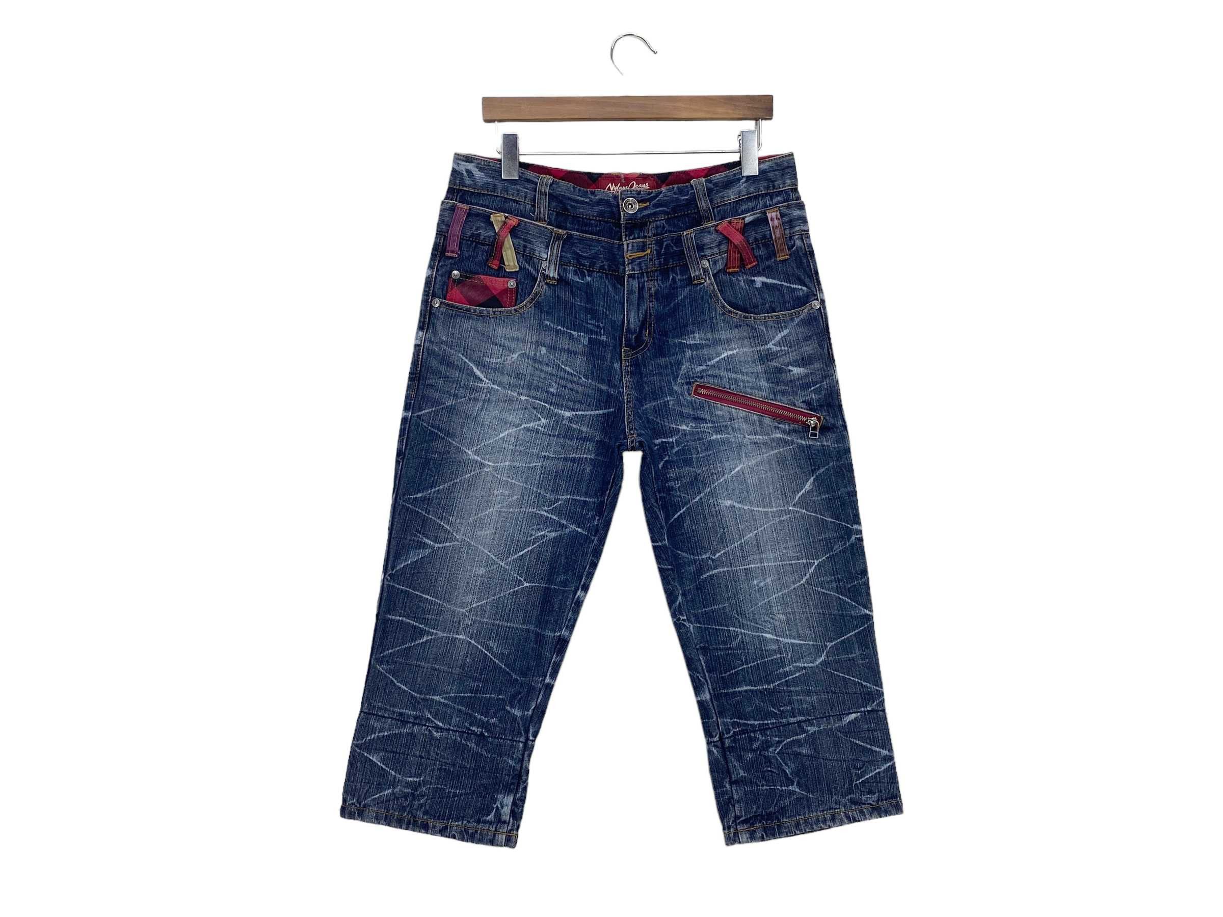 Japanese Brand Nylons Double Waist Short Jeans Japanese Brand jeans Size US 33 - 2 Thumbnail