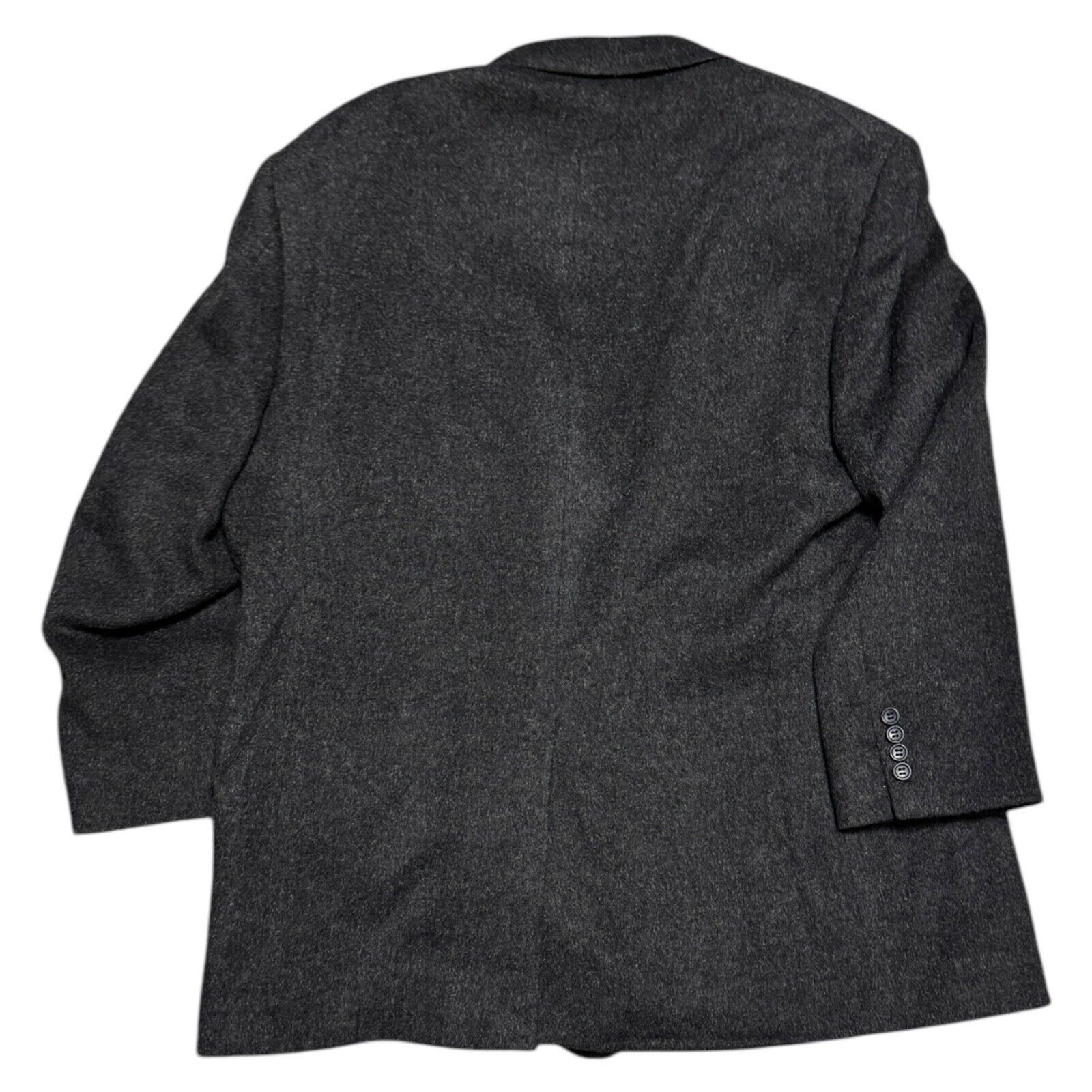 Evan Picone VINTAGE Evan Picone 100% CAMELHAIR Grey Luxury Blazer Coat Size 48L - 5 Thumbnail