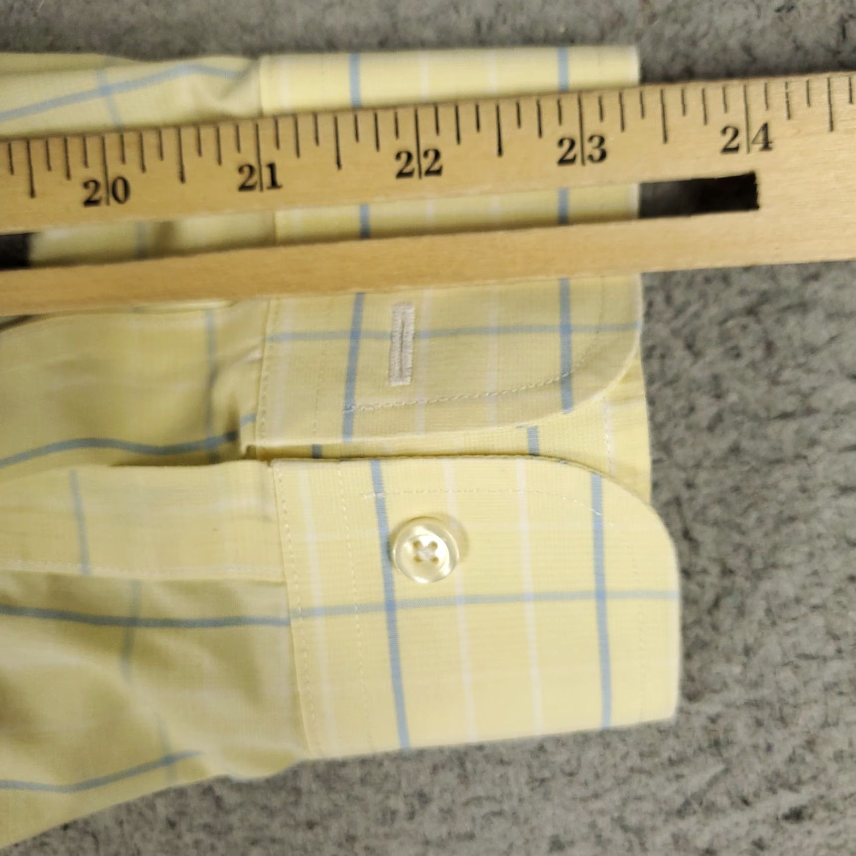 Brooks Brothers Brooks Brothers Shirt Mens 16 Yellow Check Regent Dress Button Up Long Sleeve Regular Mens Size 42R - 6 Thumbnail