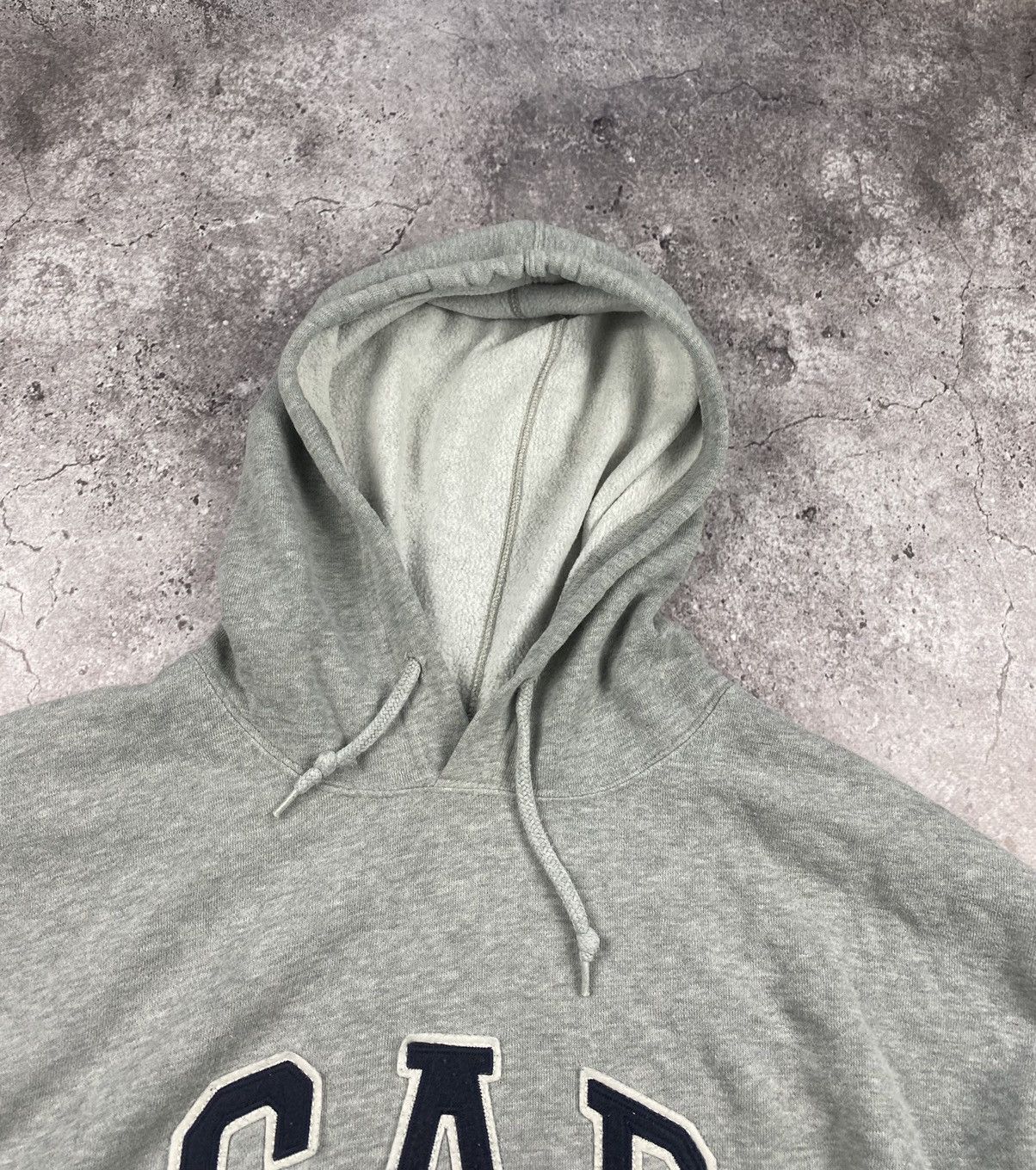 Gap × Vintage Vintage Gap Baggy big logo Y2K Distressed hoodie 90s Size US XL / EU 56 / 4 - 4 Thumbnail