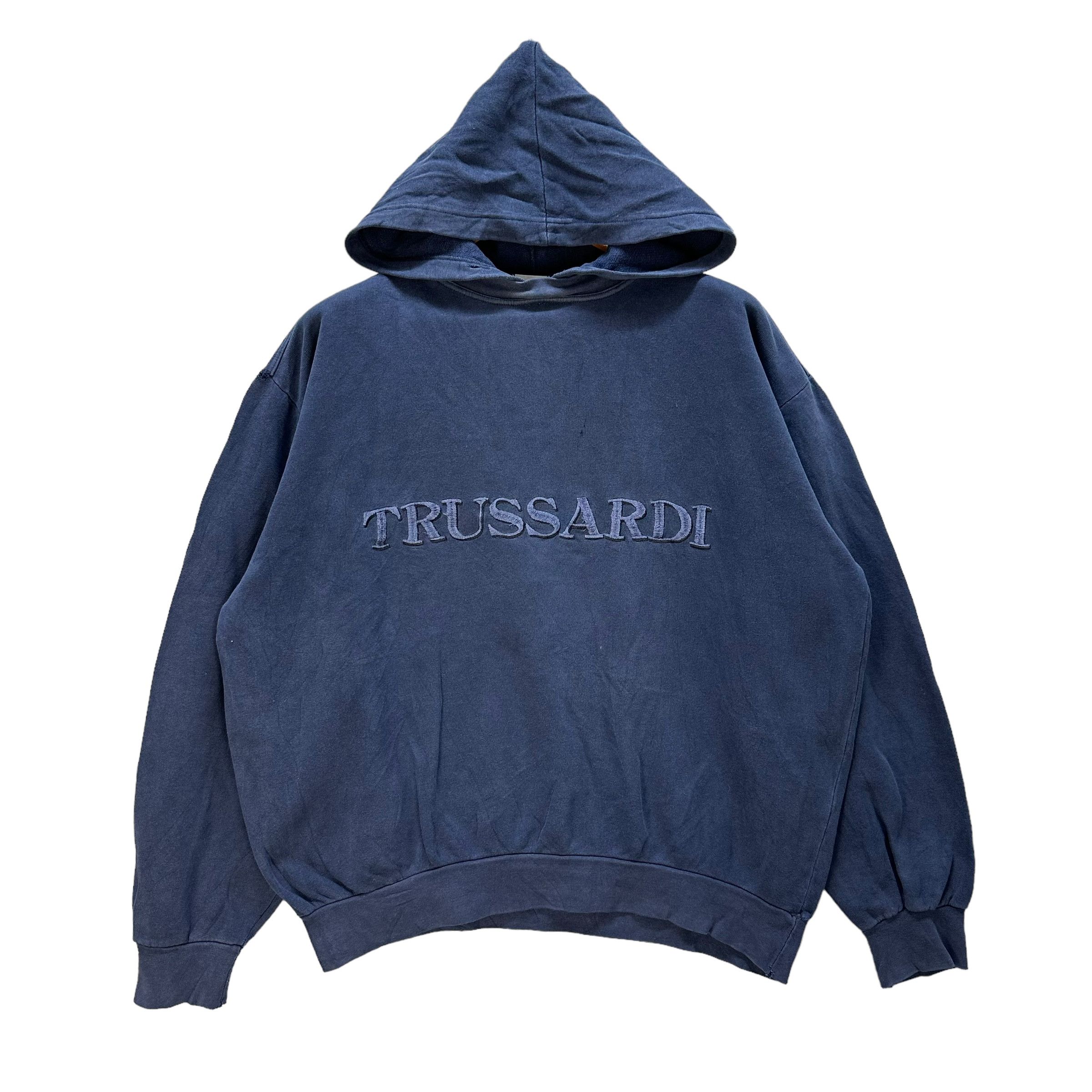 Trussardi TRUSSARDI EMBROIDERY BIG LOGO PULLOVER HOODIES #9067-54 Size US XL / EU 56 / 4 - 1 Thumbnail