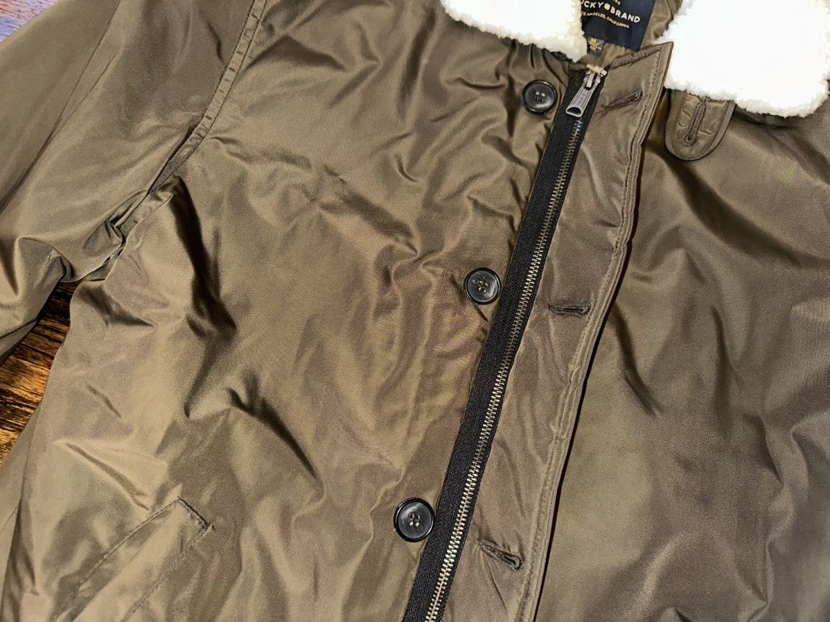 Lucky Brand Lucky Brand Sherpa Nylon Barn Coat Jacket Olive Size Medium Size US M / EU 48-50 / 2 - 5 Thumbnail