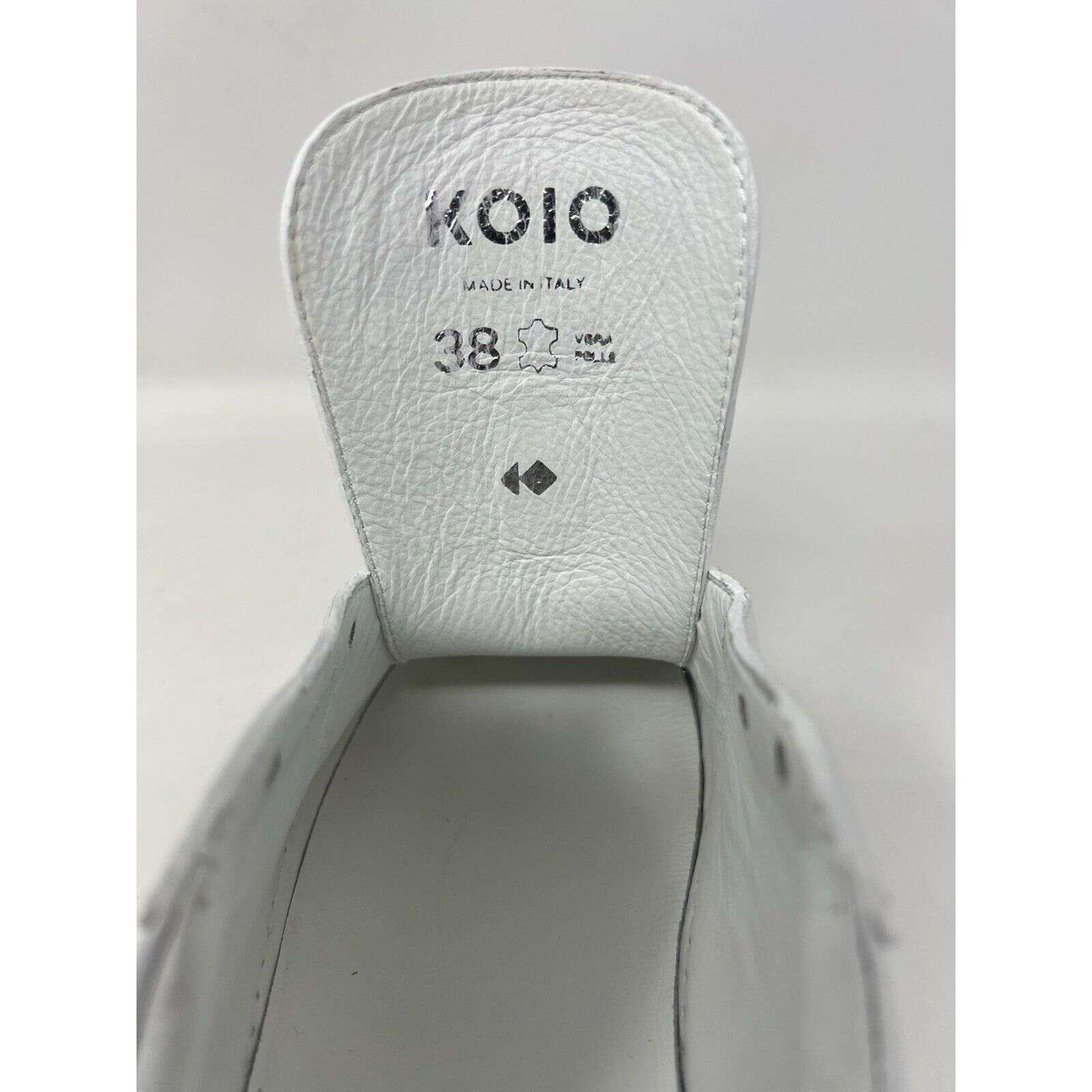 Koio KOIO Leather Low Top Sneakers White Size 38 Italy Size US 8 / IT 38 - 2 Thumbnail