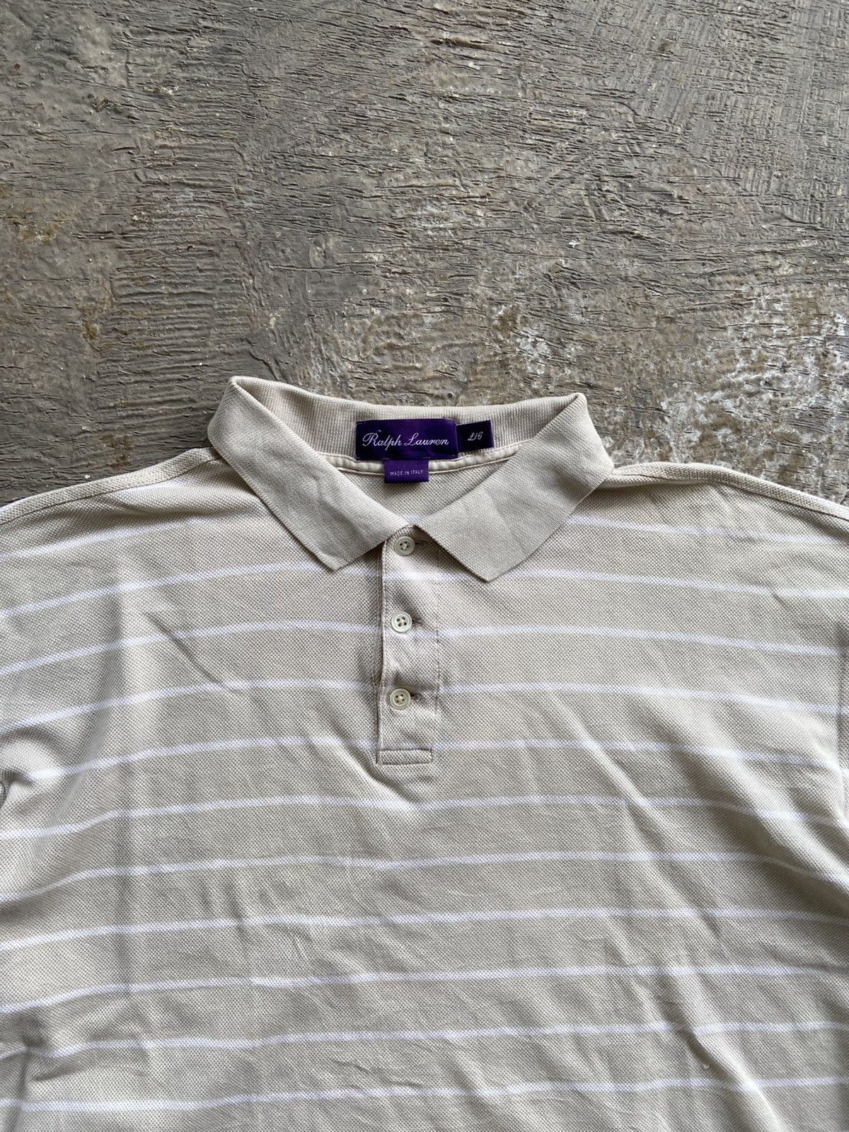 Ralph Lauren Purple Label Ralph Lauren Purple Label - Stripe Boxy Polo Shirt Size US L / EU 52-54 / 3 - 3 Thumbnail