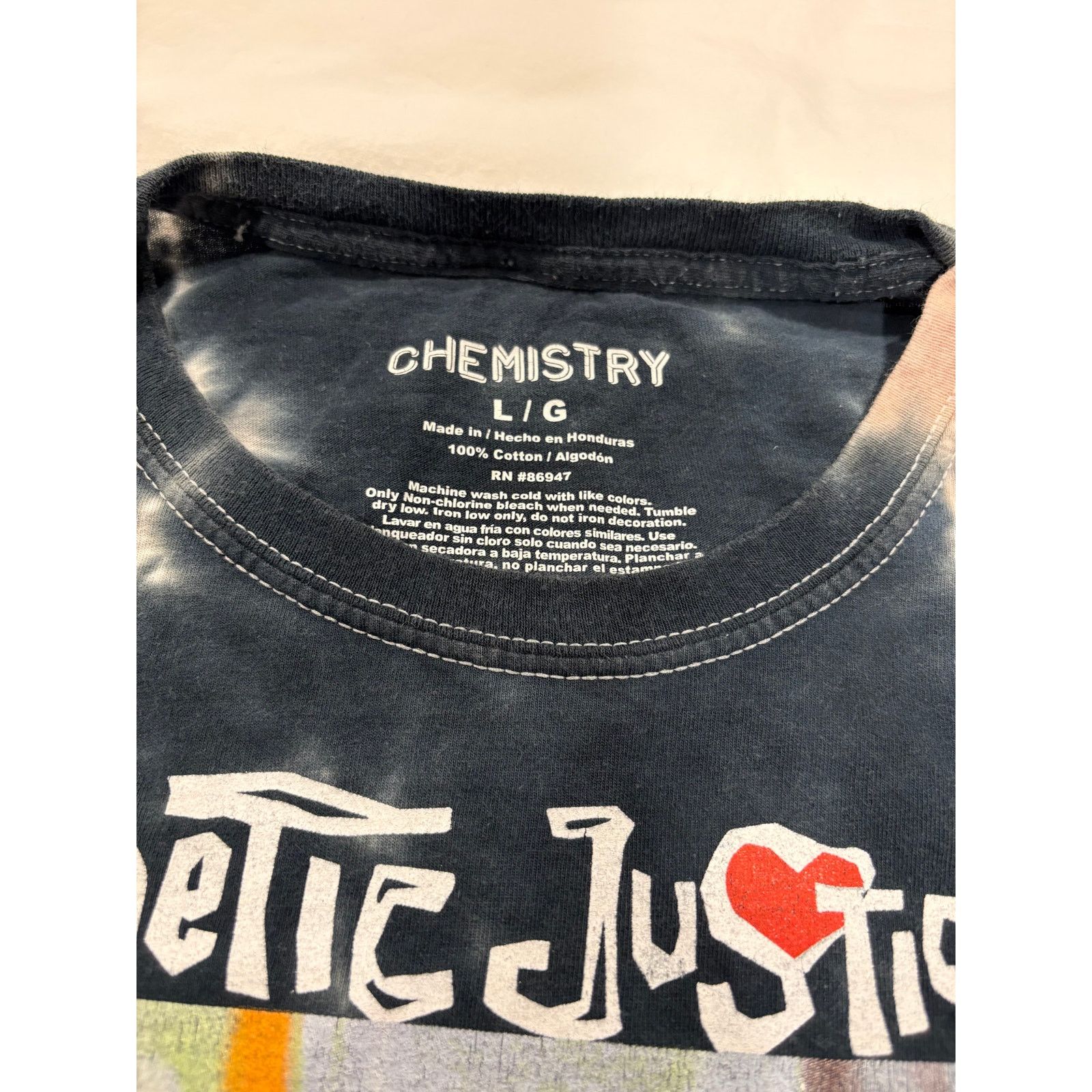Chemistry Tupac Poetic Justice Tie Dye Graphic Tee Unisex Lg Rap Tee Size US L / EU 52-54 / 3 - 6 Thumbnail