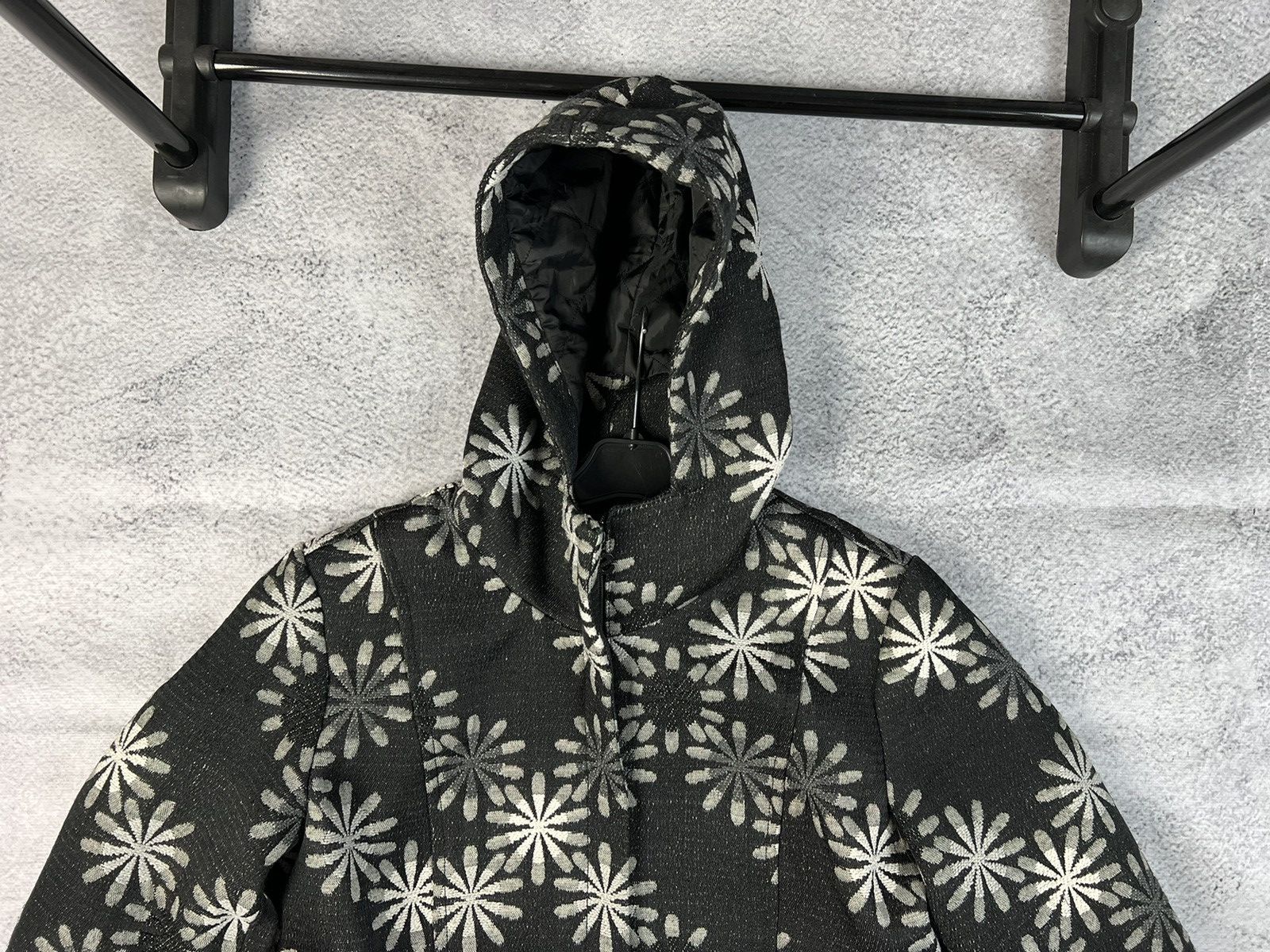 Designer × Desigual Desigual embroidered monogram hooded coat Size S / US 4 / IT 40 - 4 Thumbnail