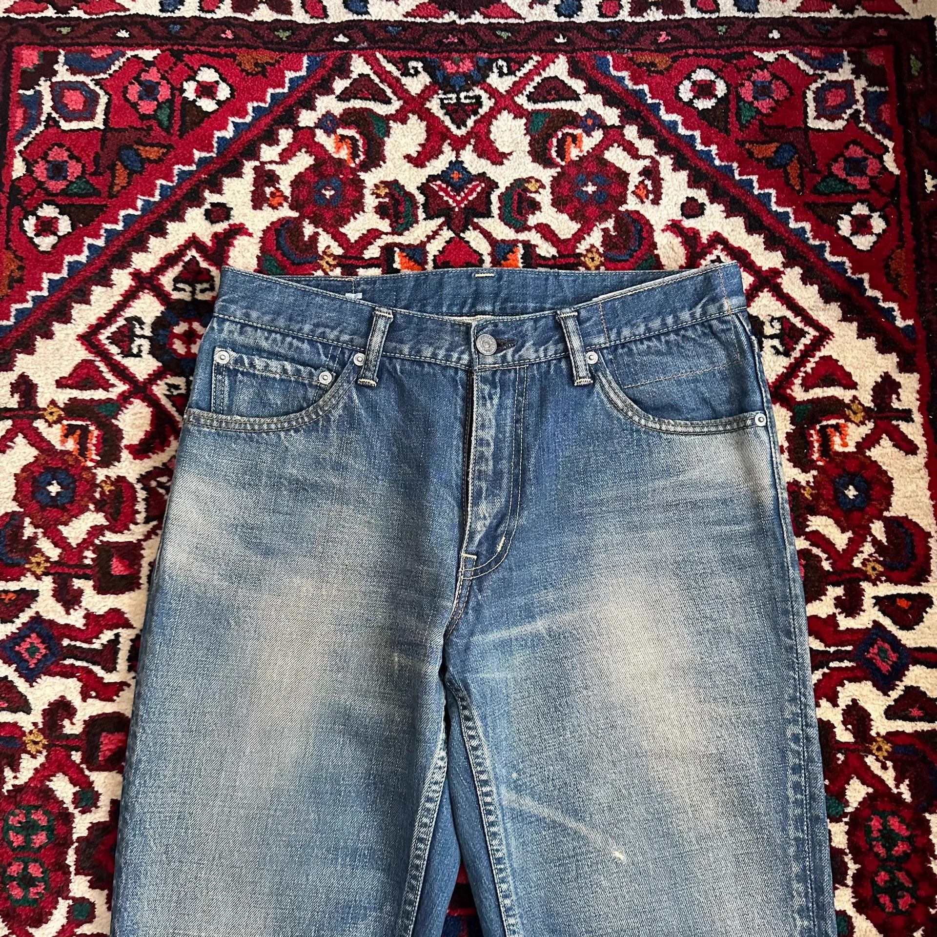 Visvim visvim 03d5 yellow mud wash denim w32l30 Size US 32 / EU 48 - 4 Thumbnail